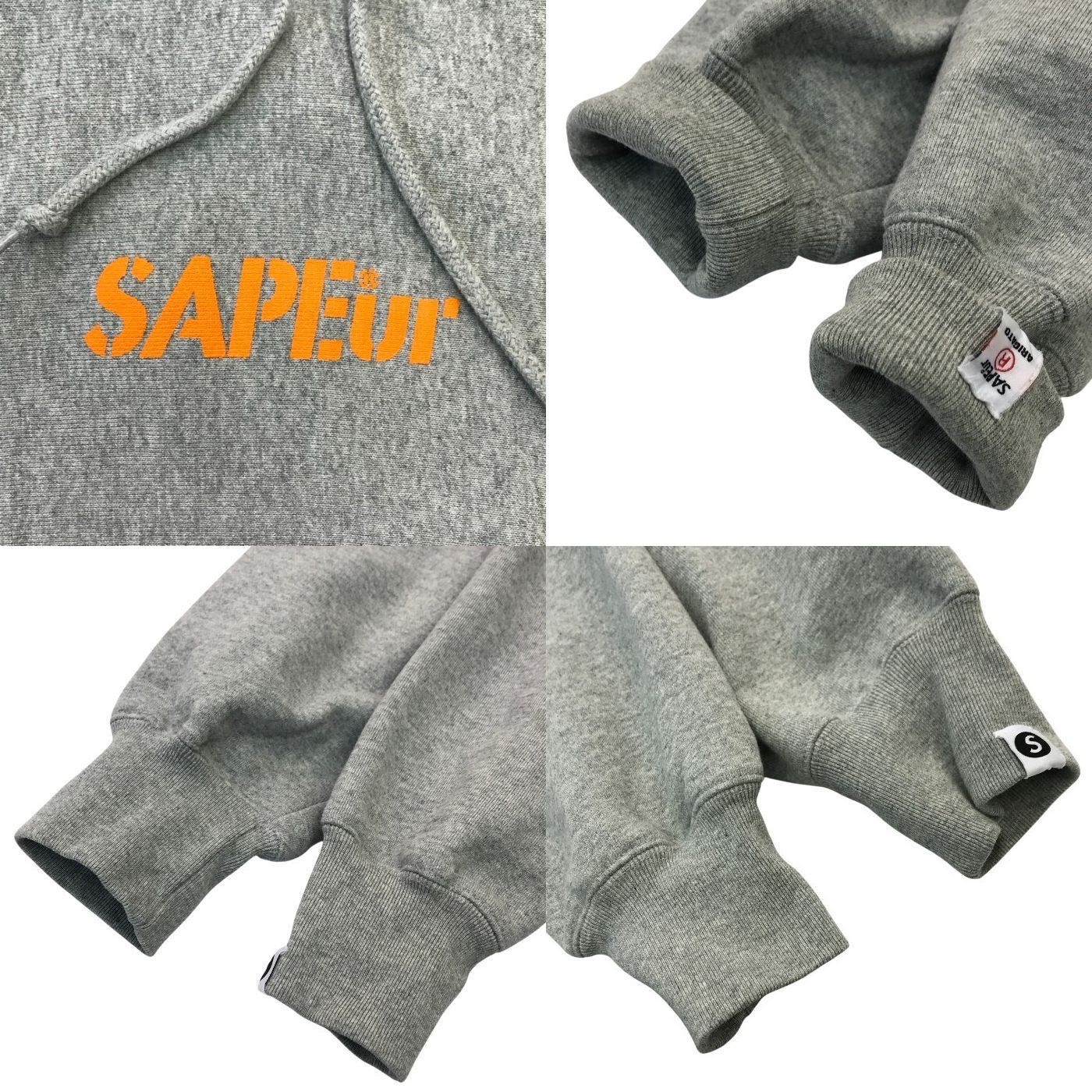 ヒ*キ様 SAPEuR 浜ちゃん　 グレー パーカー 新品タグ付き SAPEur ×浜ちゃんグレー パーカー XL 【公式通販】