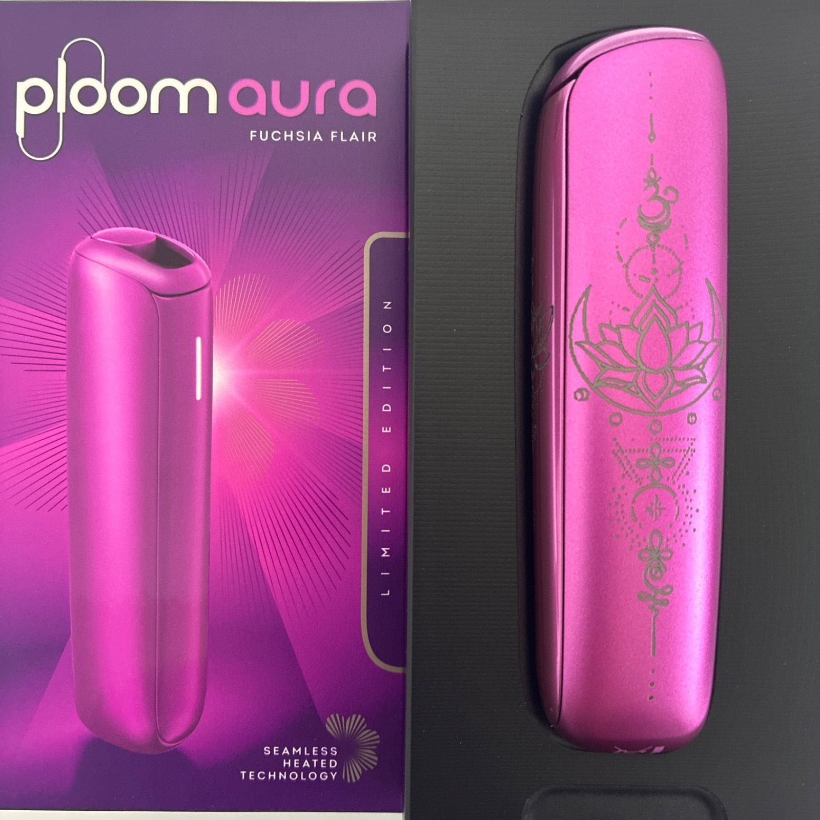 蓮 タトゥー デザイン 加工 プルーム オーラ Ploom aura フューシャ 