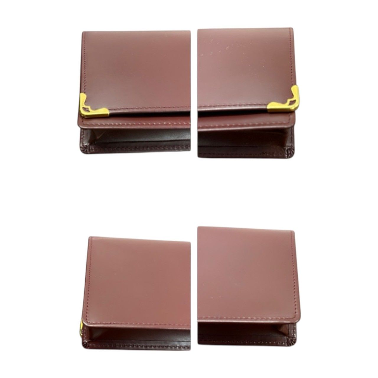 超美品 CARTIER カルティエ マストライン ワインレッド ゴールド金具 