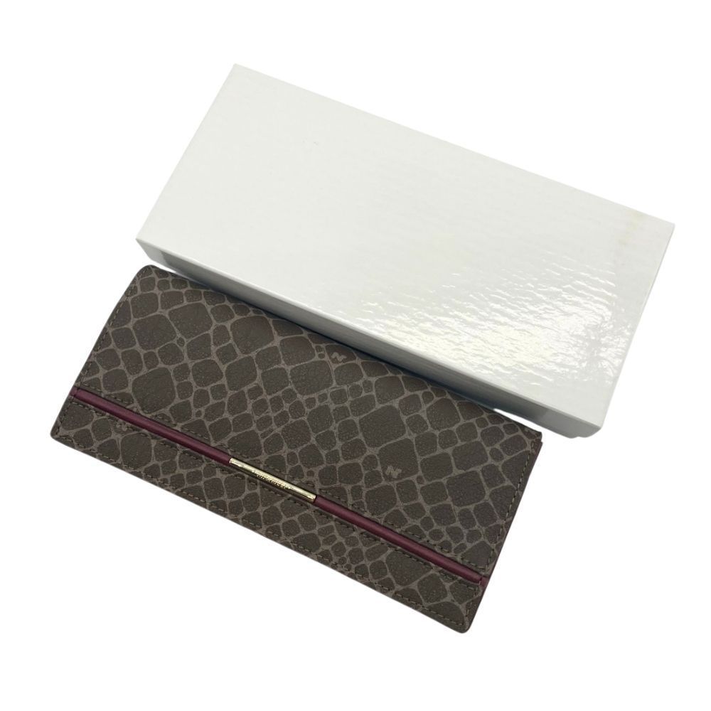 玉津店 中古】NINA RICCI ニナリッチ 長財布 ピンク レザー 総柄 美品