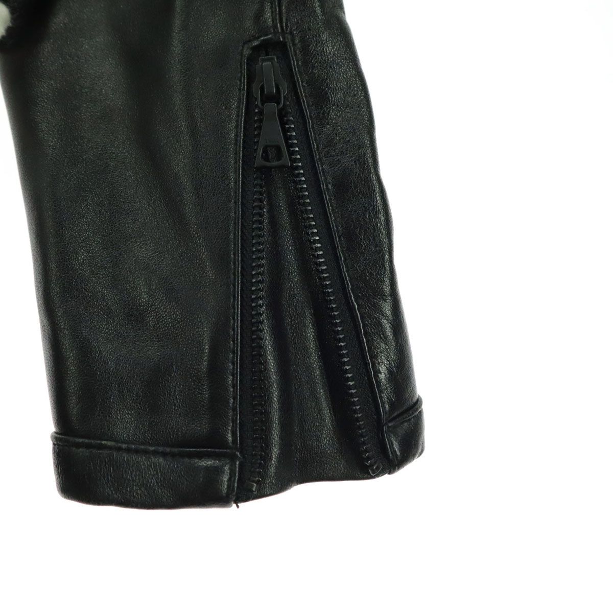 MEN'S MELROSE メンズメルローズ 長袖 レザー シングルライダース
