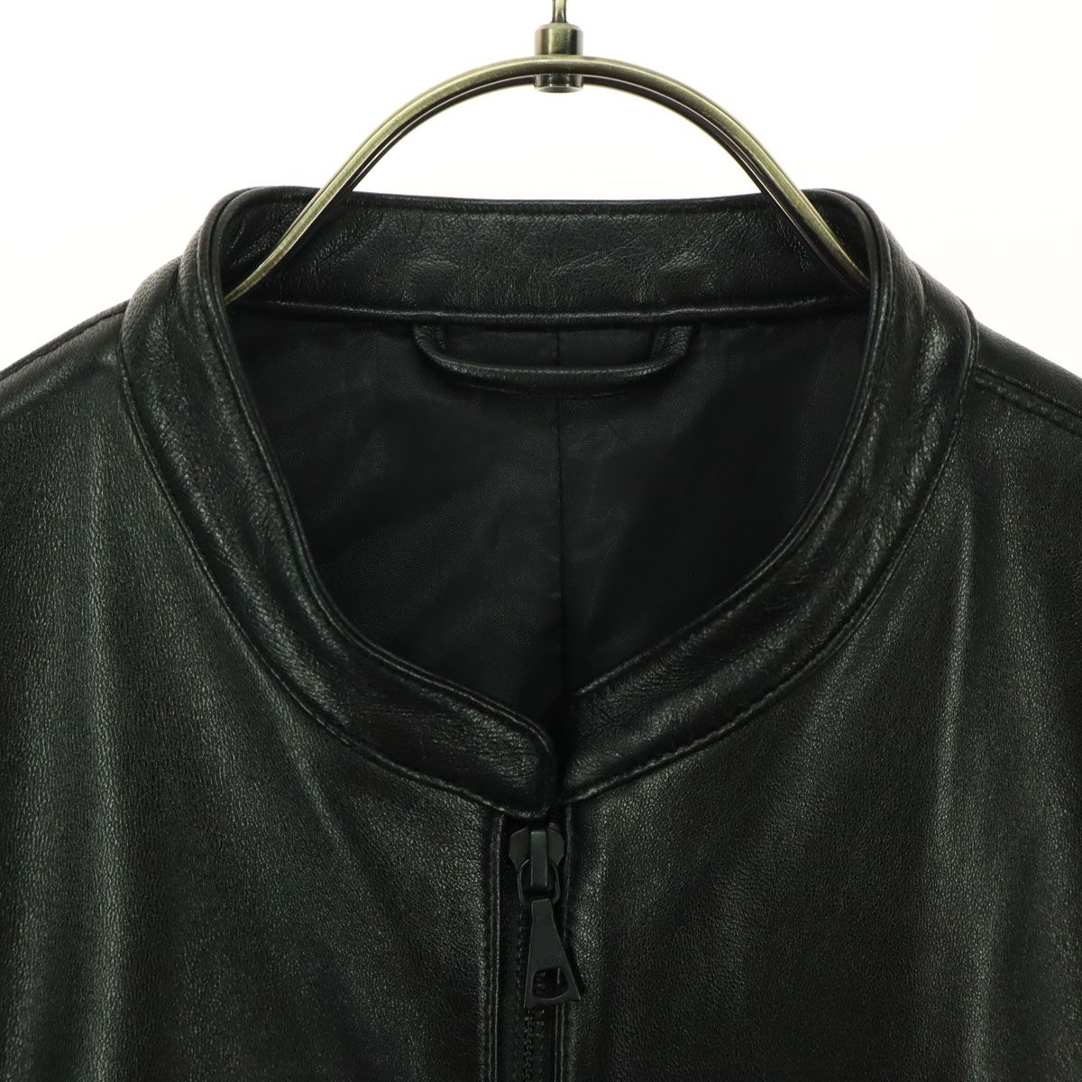 MEN'S MELROSE メンズメルローズ 長袖 レザー シングルライダース