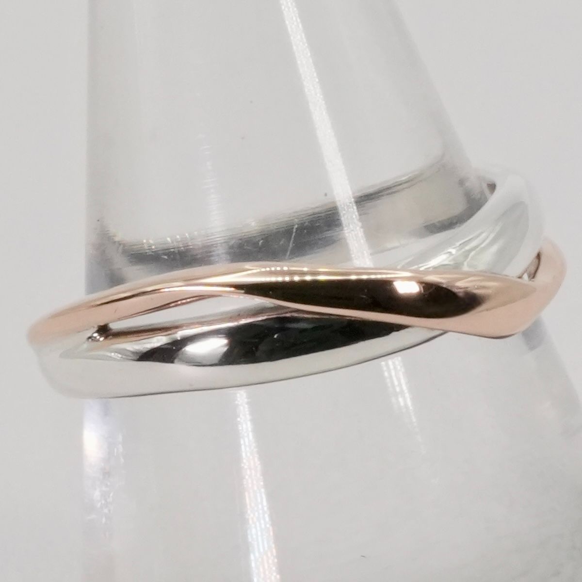 極美品10号 4℃ シルバー×K10 コンビ ウェーブ リング/25-3000 - メルカリ