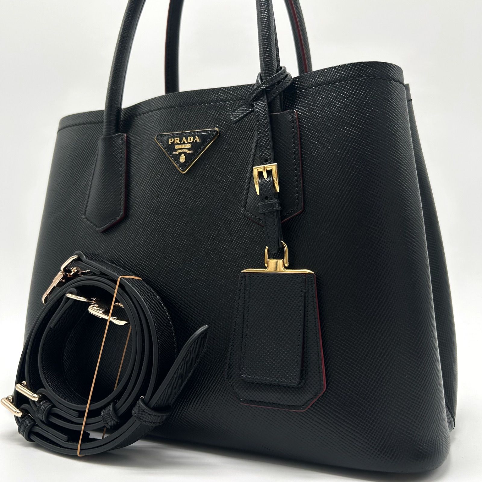 ◎ICチップ搭載 美品 PRADA プラダ ドゥーブレ ハンドバッグ ◎ICチップ搭載 美品 PRADA プラダ ドゥーブレ ハンドバッグ