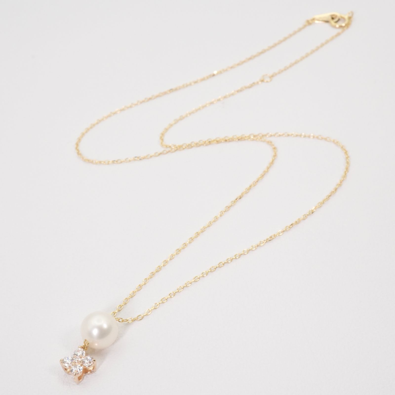 美品 ツツミ K10 フラワー パール ネックレス /25-3161 - メルカリ