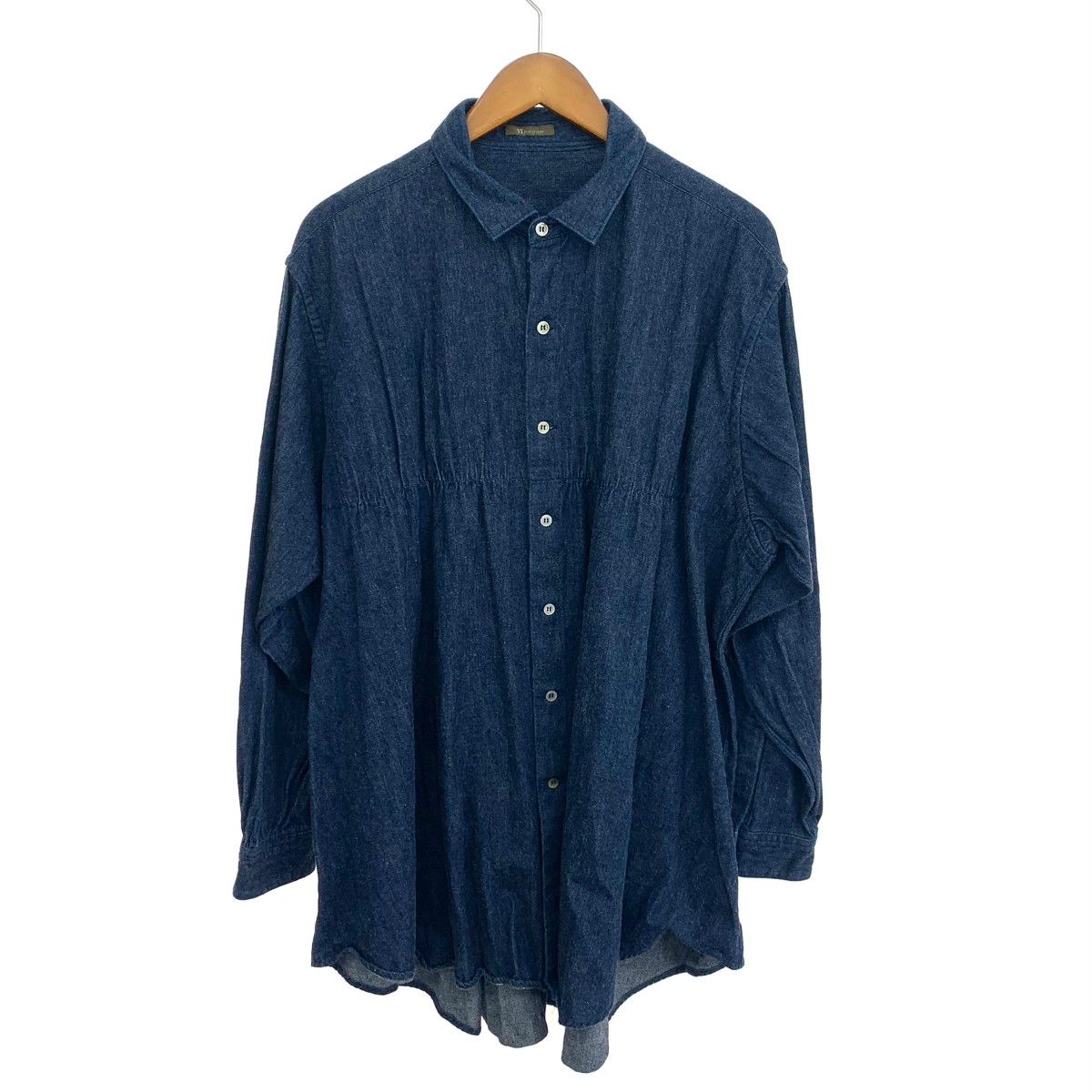 トップス Y's for men ワイズフォーメン デニムギャザーシャツ サイズ