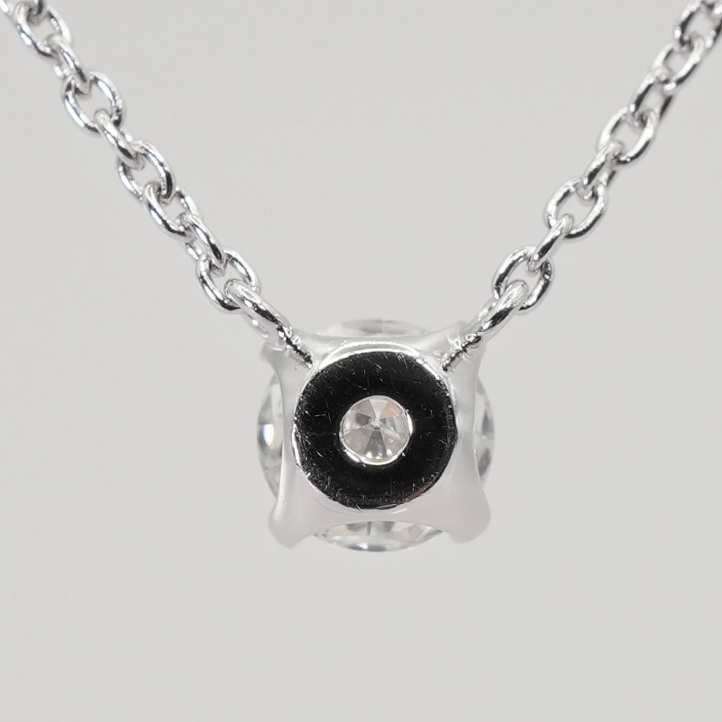 ヴァンドーム青山 0.27ct キャトル ネックレス 一粒ダイヤ/24-1487 