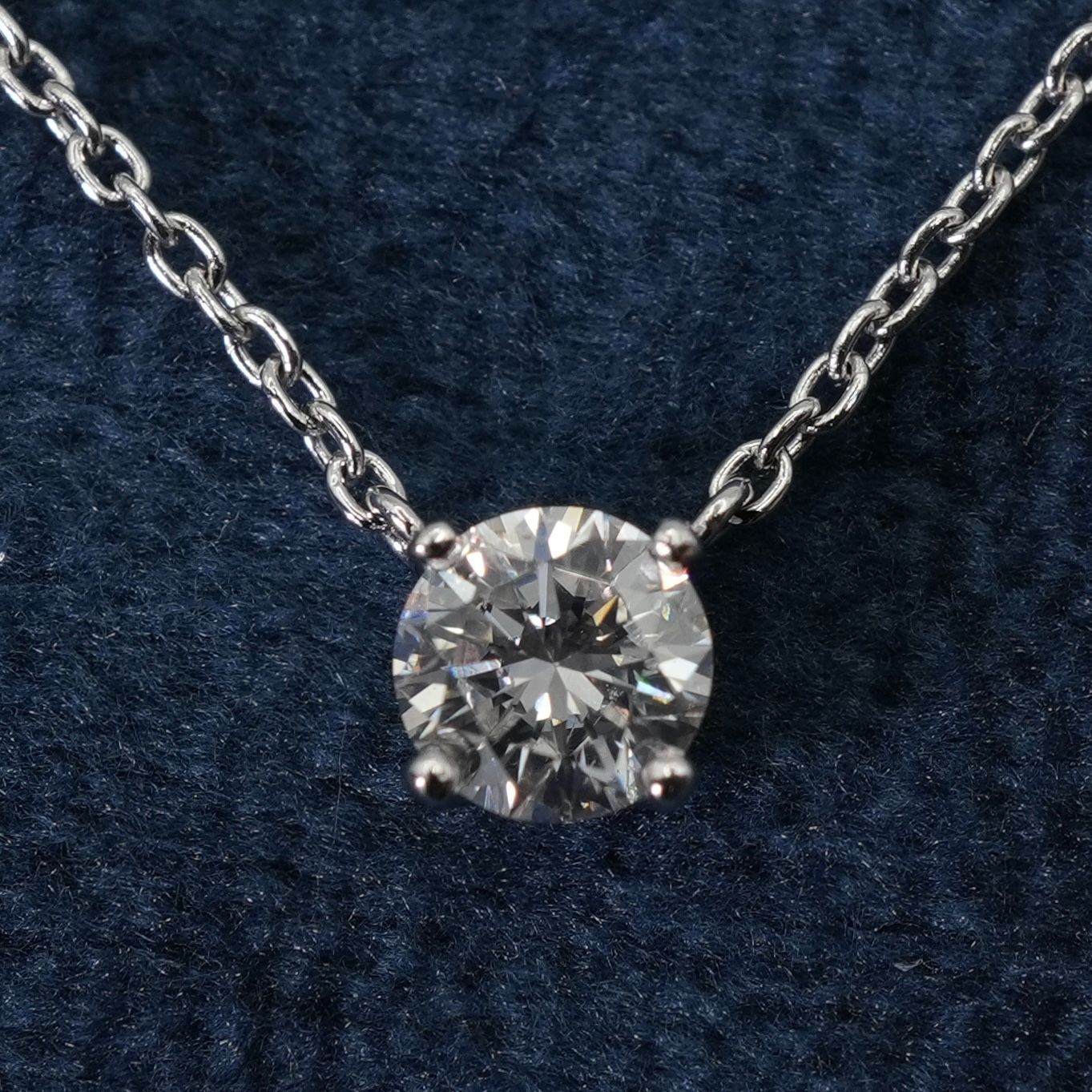 ヴァンドーム青山 0.27ct キャトル ネックレス 一粒ダイヤ/24-1487 