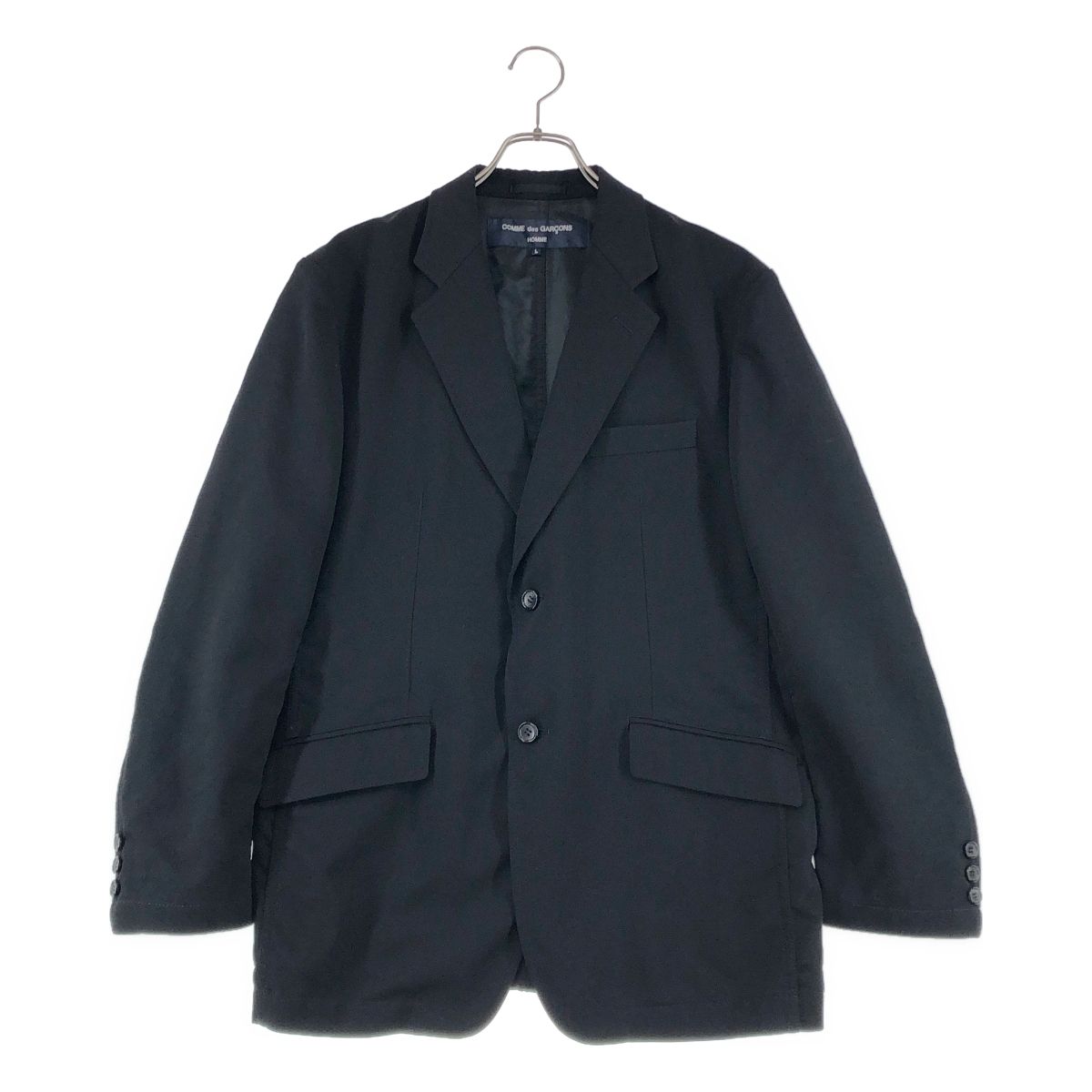 COMME des GARCONS HOMME / コムデギャルソンオム | 2023AW | 2B シングルブレスト テーラードジャケット | L | ブラック | メンズ COMME des GARCONS HOMME / コムデギャルソンオム | 2023AW | 2B