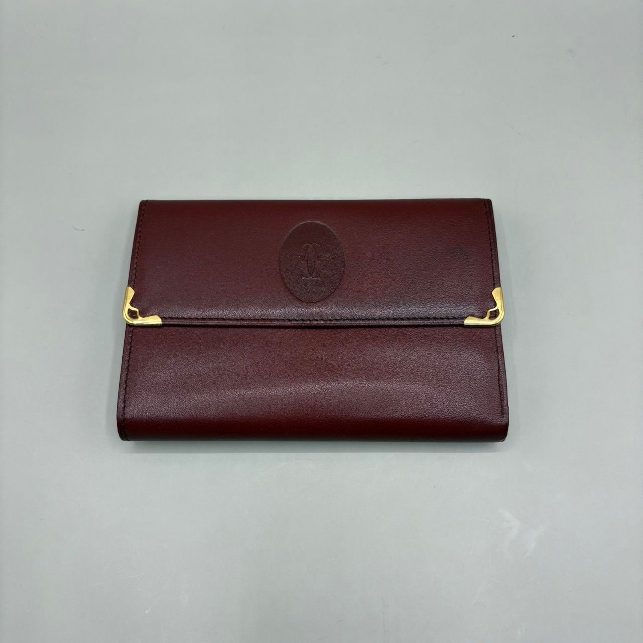 未使用級 Cartier カルティエ 二つ折り財布 マストライン ロゴ型 未使用級 Cartier カルティエ 二つ折り財布 マストライン ロゴ型