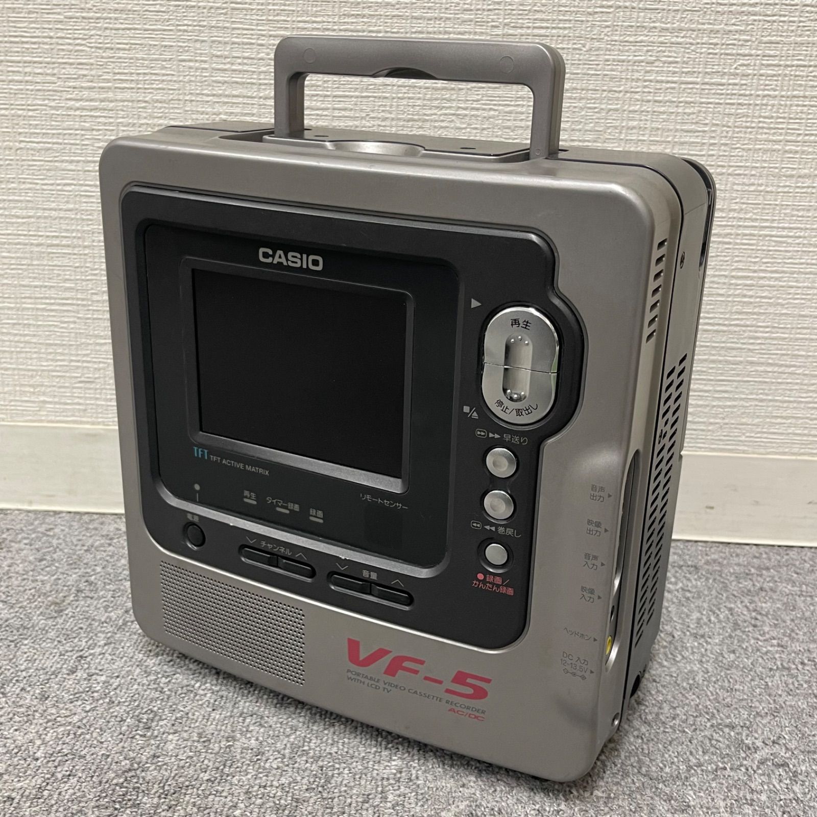 CASIO ポータブルビデオカセットレコーダー　 VF-60S NPA】ジャンク CASIO カシオ ポータブルビデオ カセットテープ