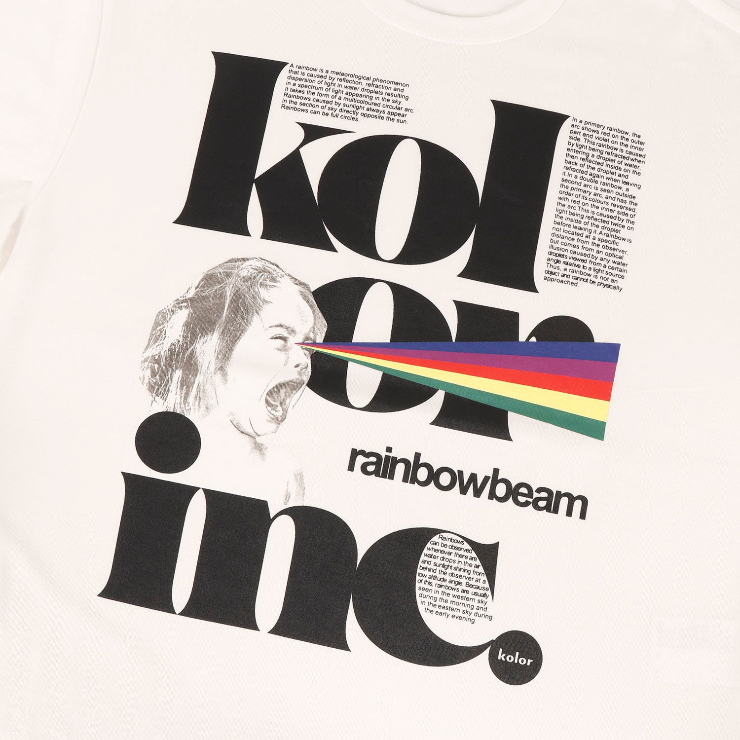 美品】kolor カラー Tシャツ ホワイト 白 サイズ:2 | 21SS クリア 