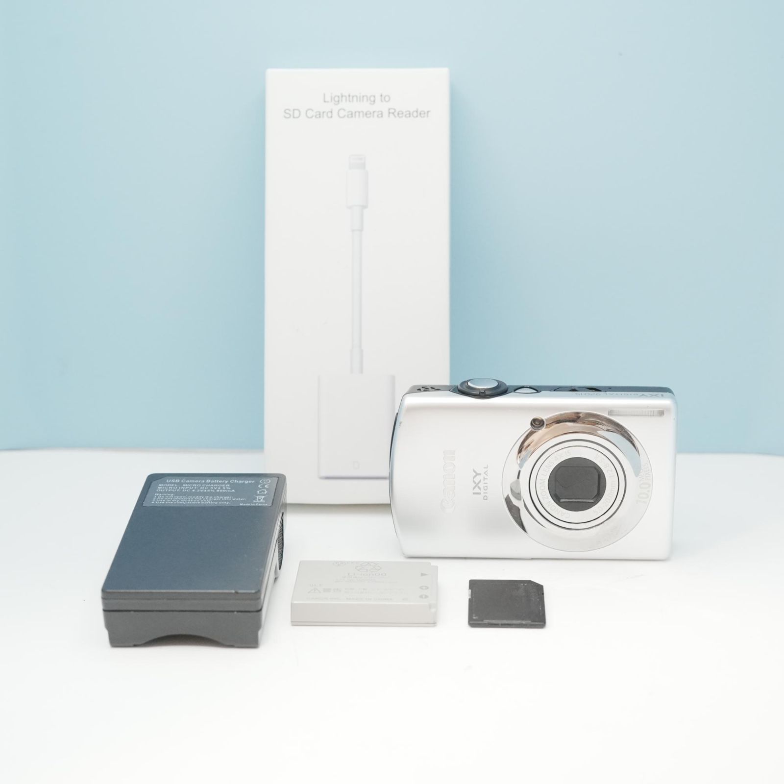 Canon IXY DIGITAL 920 IS シルバー SDカード付き 【公式通販】