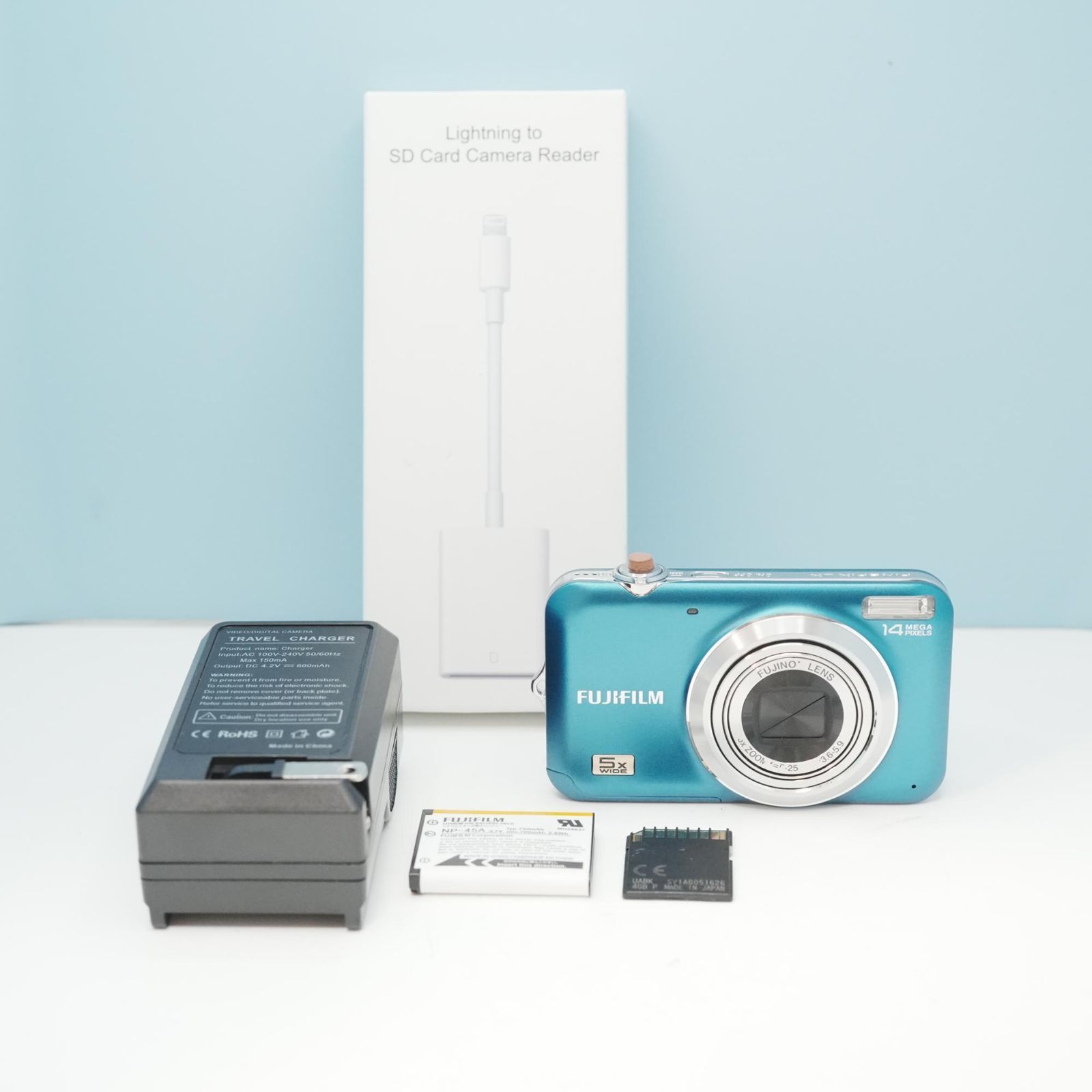 FUJIFILM FinePix JX280 デジカメ スマホ転送OK フルセット a6029