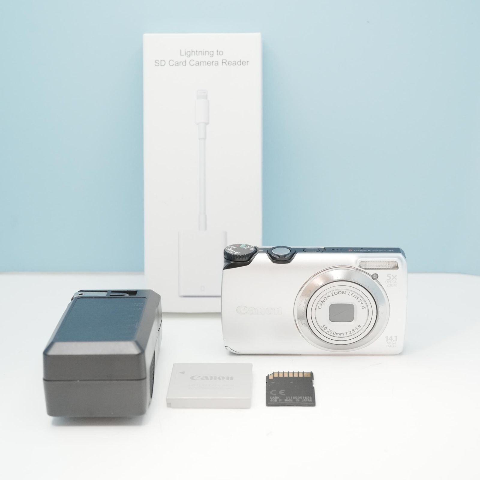 Canon PowerShot A3200 IS デジカメ スマホ転送OK フルセット a6030 