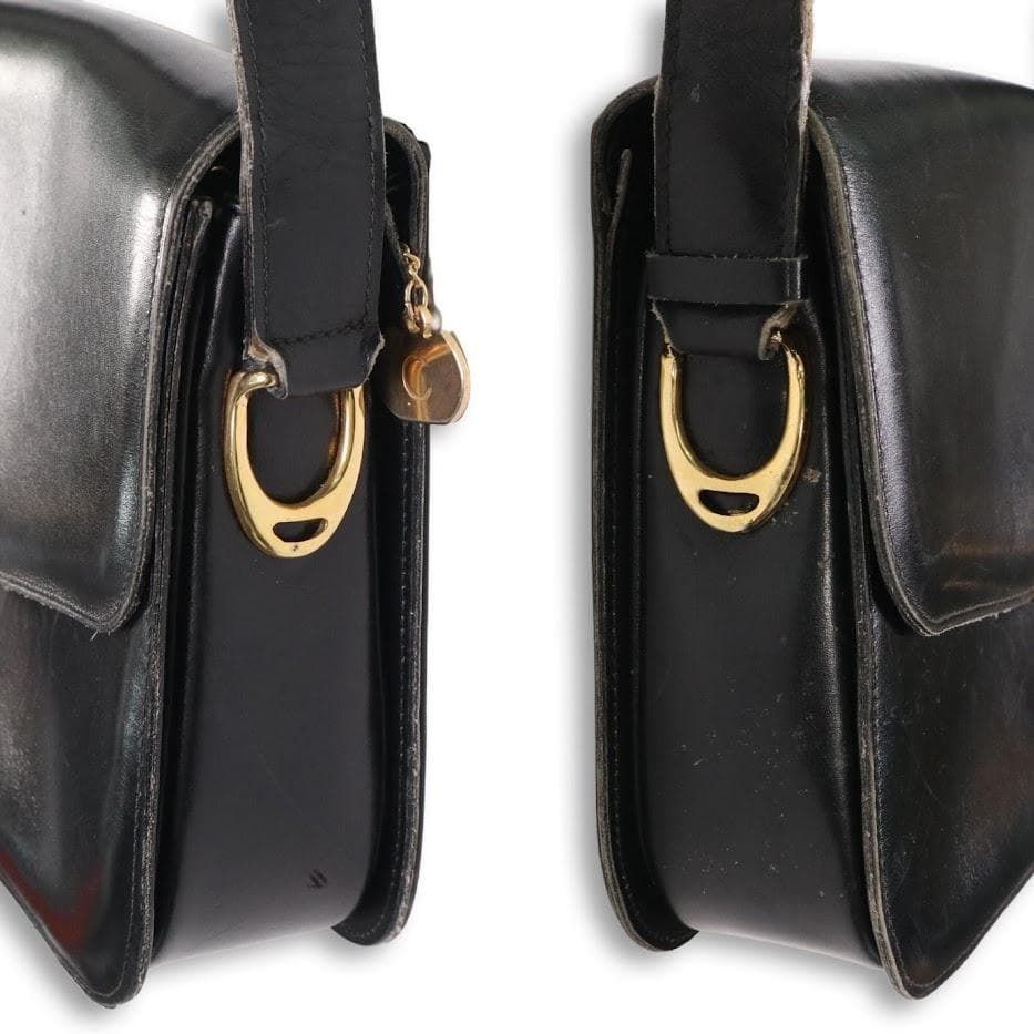 希少】CELINE セリーヌ ヴィンテージ ゴールド金具 馬蹄金具 