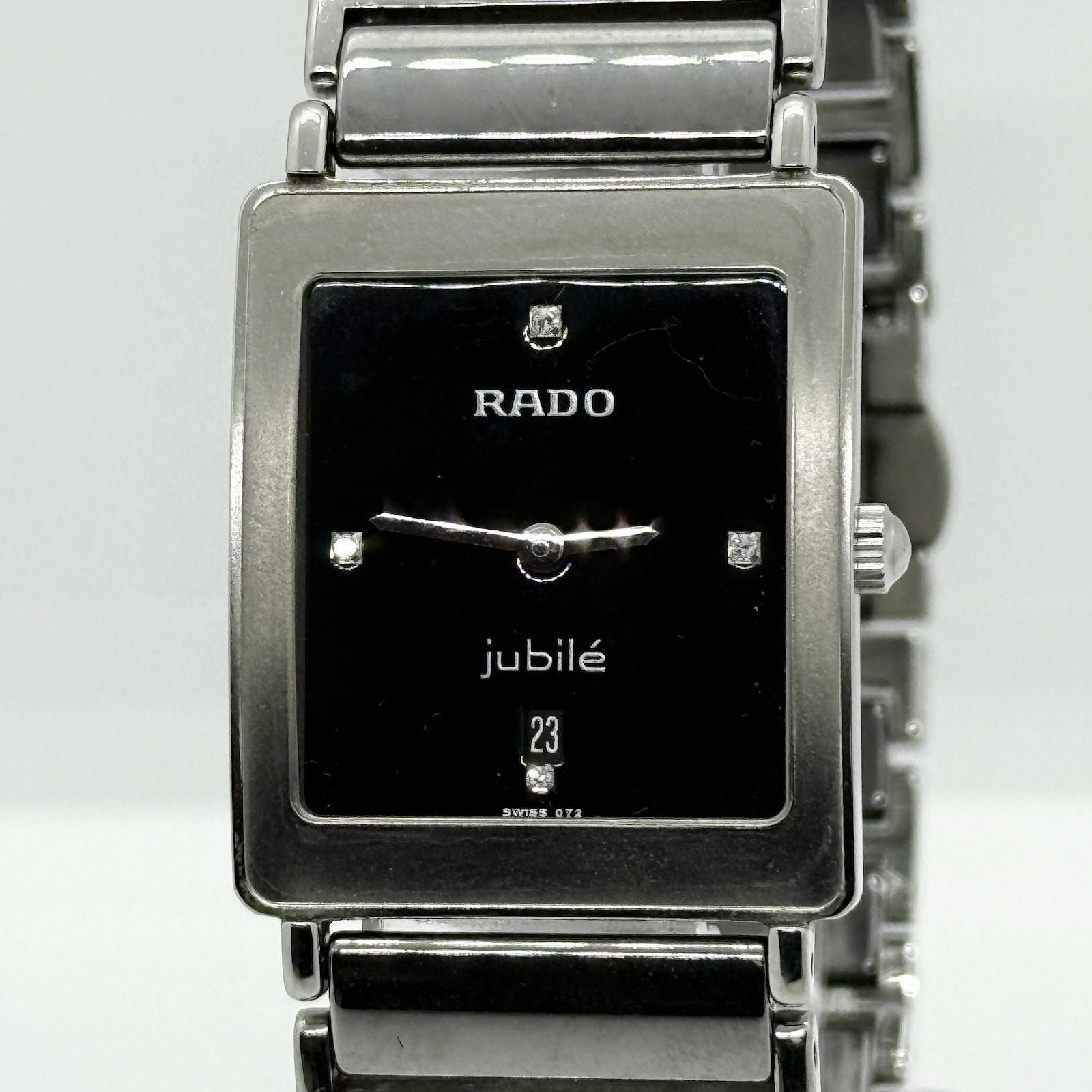 RADO ラドー ダイヤスター ジュビリー 160.0486.3 SS ブラック QZ 