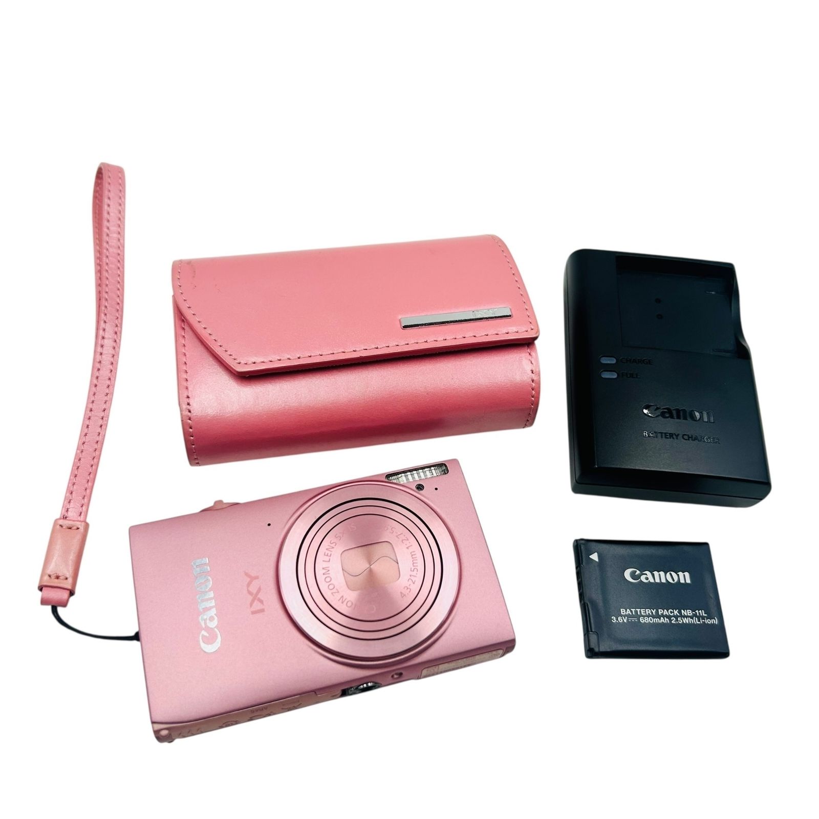 Canon IXY ピンク 本体とバッテリー付き Canon IXY ピンク デジタルカメラ 本体とバッテリー、充電つき 【公式