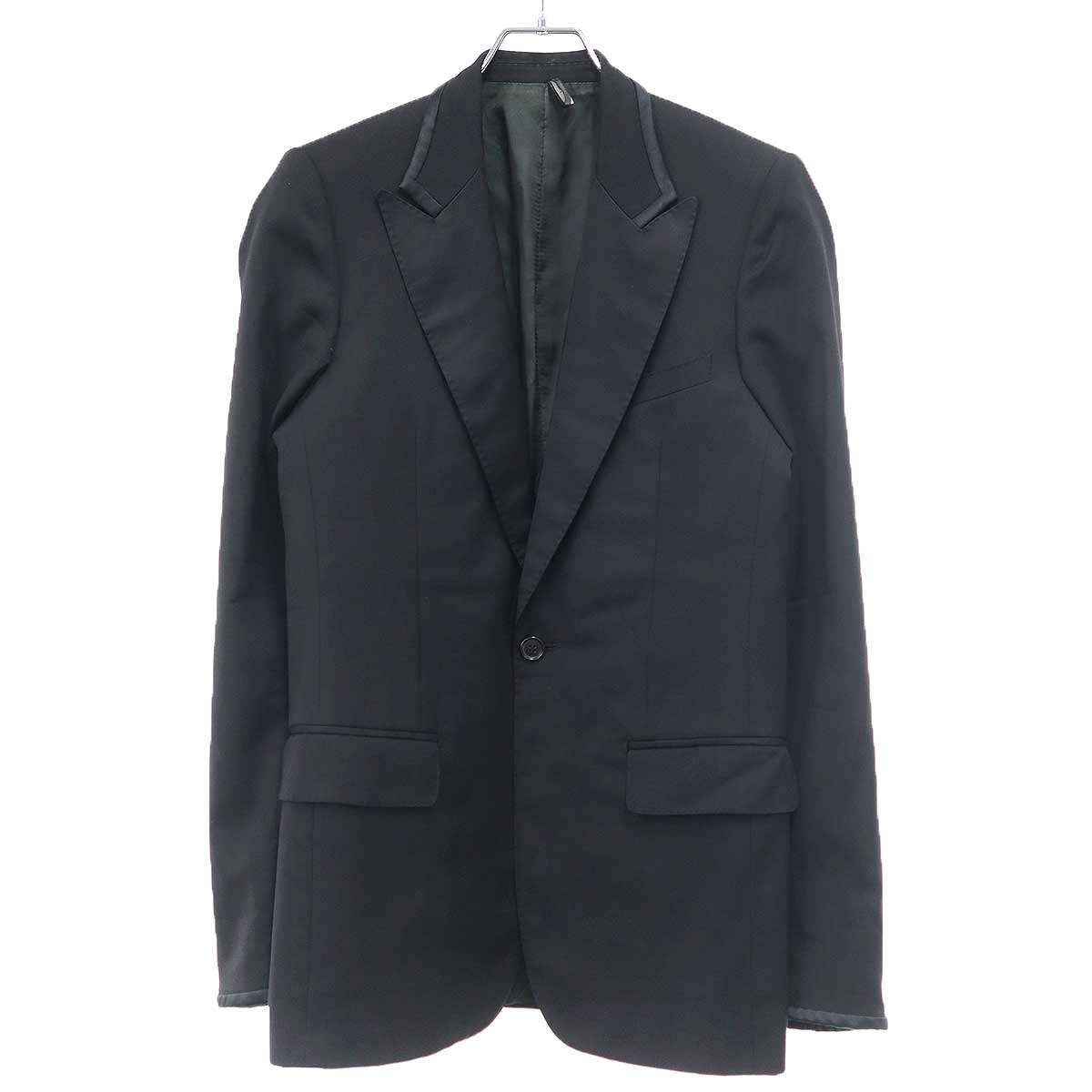 Dior HOMME ディオールオム 2006AW サテンラペル スモーキングタキシードジャケット  ブラック 44 Dior HOMME ディオールオム 2006AW サテンラペル スモーキング