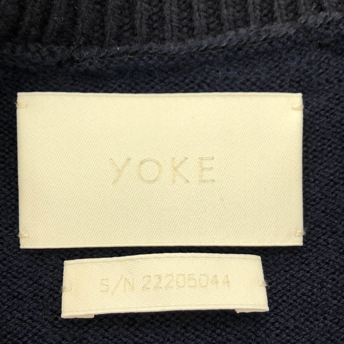 YOKE ヨーク 22AW BROKEN CREWNECK SWEATER ブロークン クルーネック 
