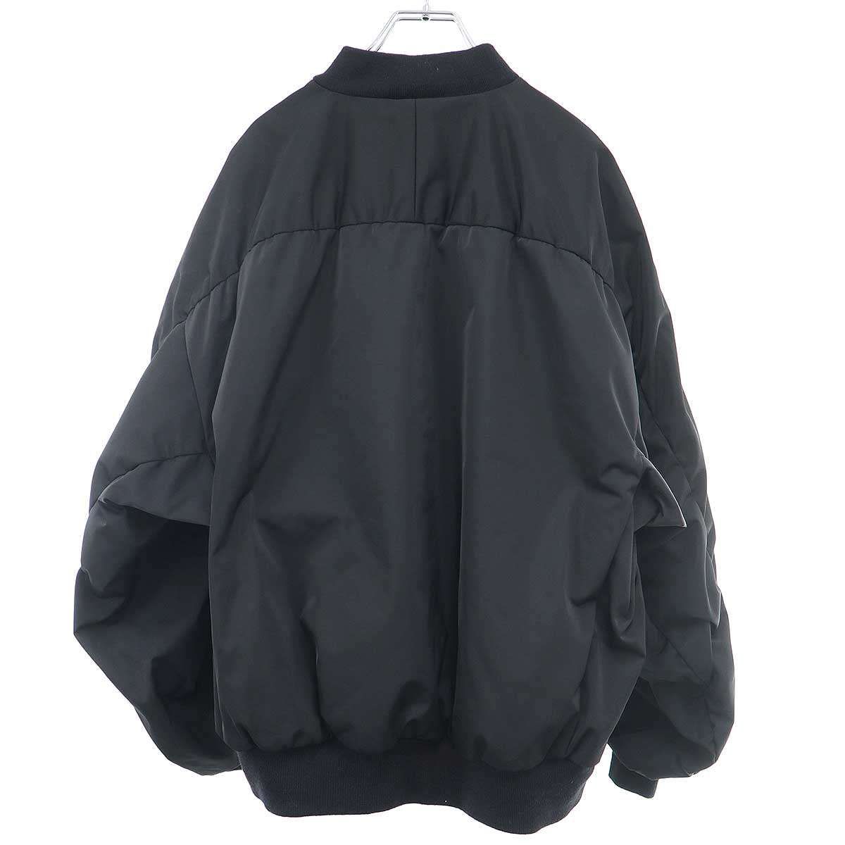 LAD MUSICIAN ラッドミュージシャン 22AW  SOLO TWILL MA-1 ボンバージャケット 2222-353 ブラック 44 LAD MUSICIAN ラッドミュージシャン 22AW SOLO TWILL MA-1 ボンバー