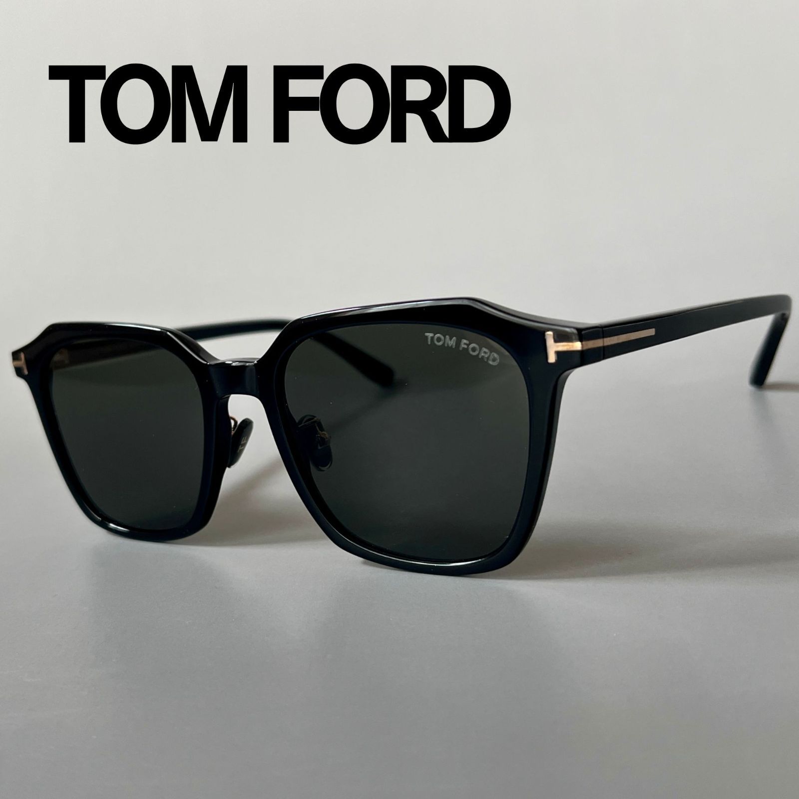 トムフォード サングラス TOM FORD クラウンパント ブラック ゴールド 