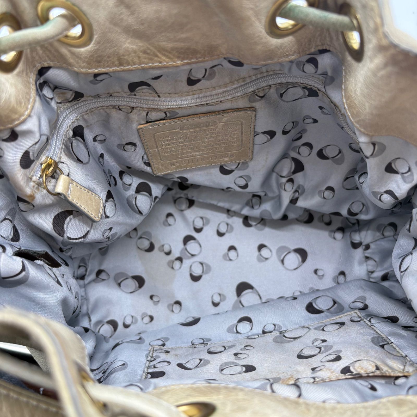 COACH y2k Poppy Leather Cinch shoulderbag コーチ ポピーレザー 