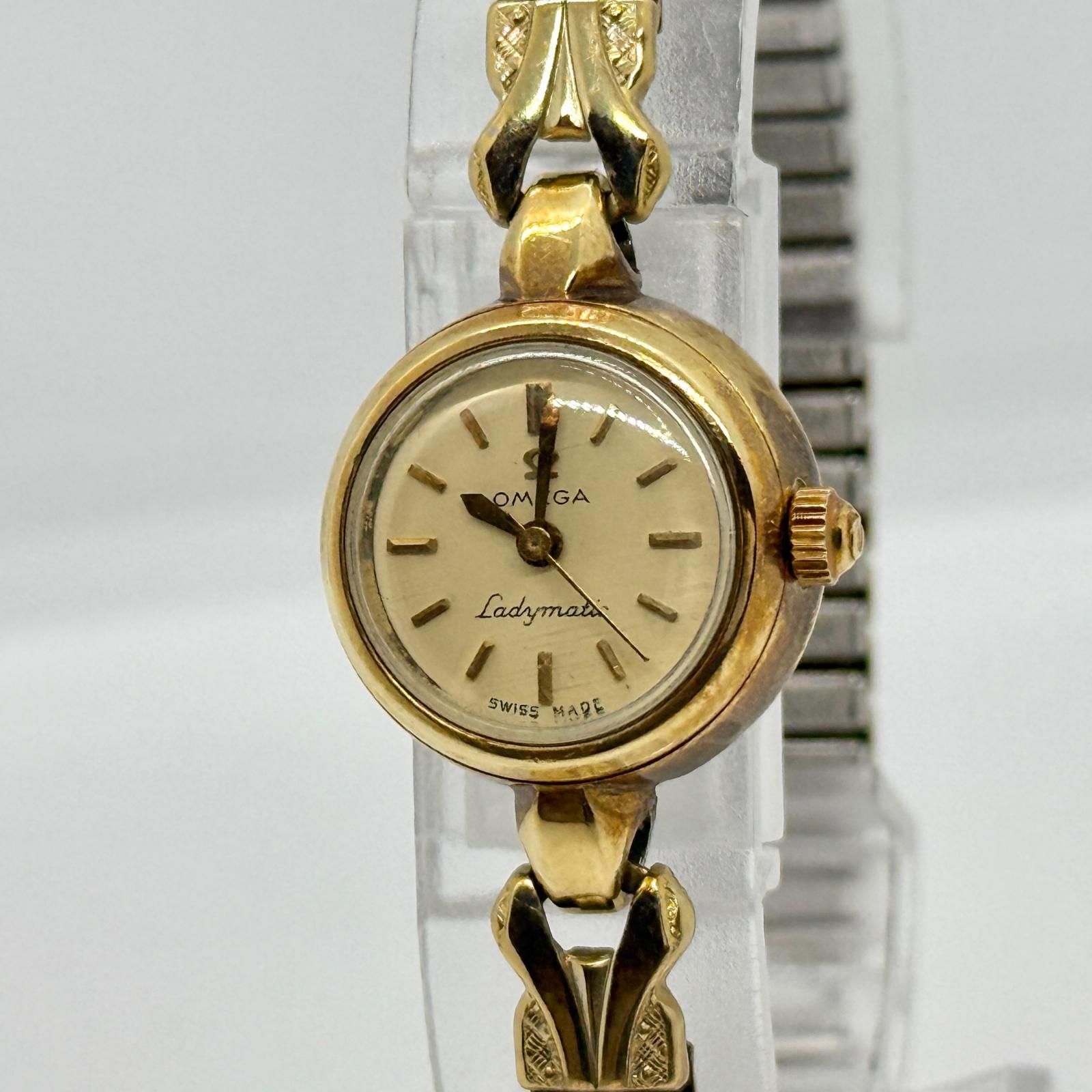 OMEGA オメガ レディマチック ベージュ 手巻き レディース 