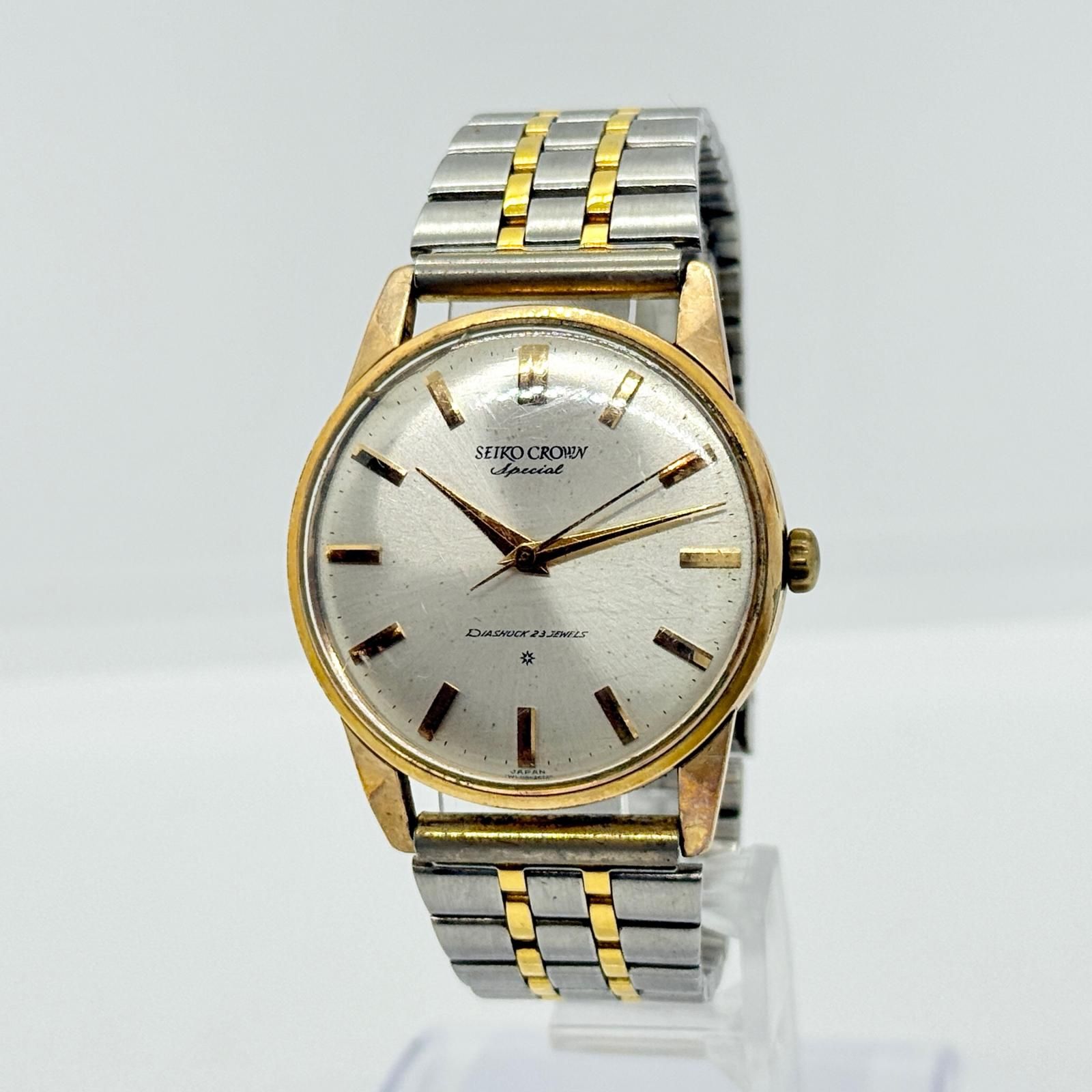 SEIKO セイコー クラウン J14100 シルバー 手巻き メンズ 腕時計 