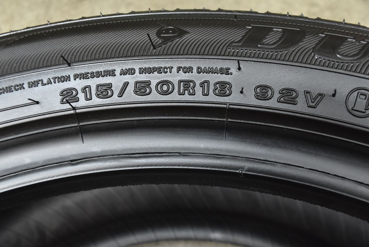 2025年製 バリ溝 新車外し】ダンロップ エナセーブ EC300+ 215/50R18 4