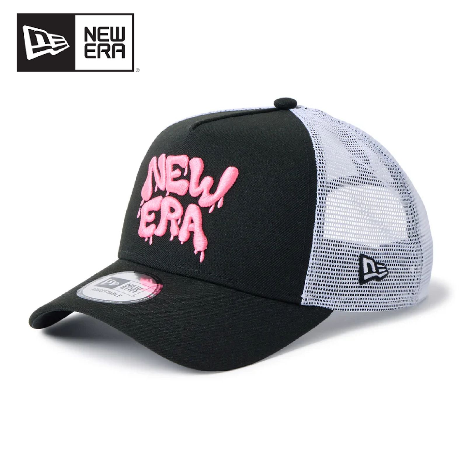 [Brand New] NEW ERA 9FORTY A-Frame Tracker Wall Art Black/Optical White Pink