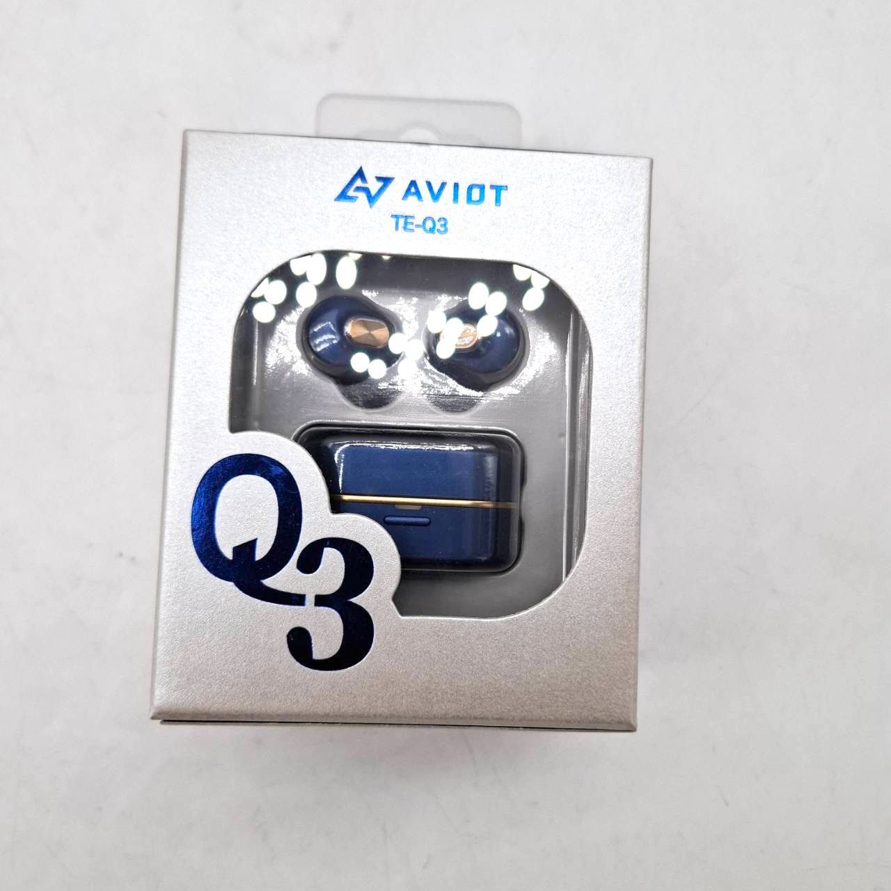 1週間動作保証付] AVIOT ワイヤレスイヤホン TE-Q3 ラピスブルー