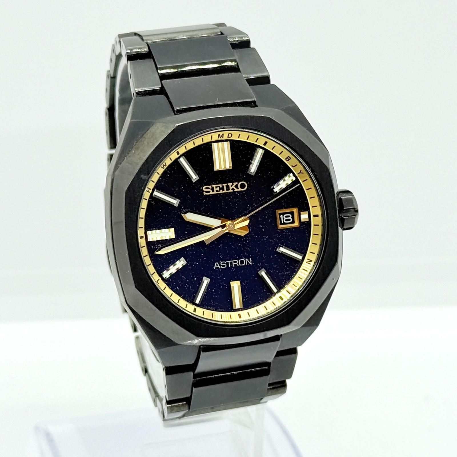 SEIKO セイコー アストロン SBXY073 7B72-0AJ0 ブラック ソーラー電波 