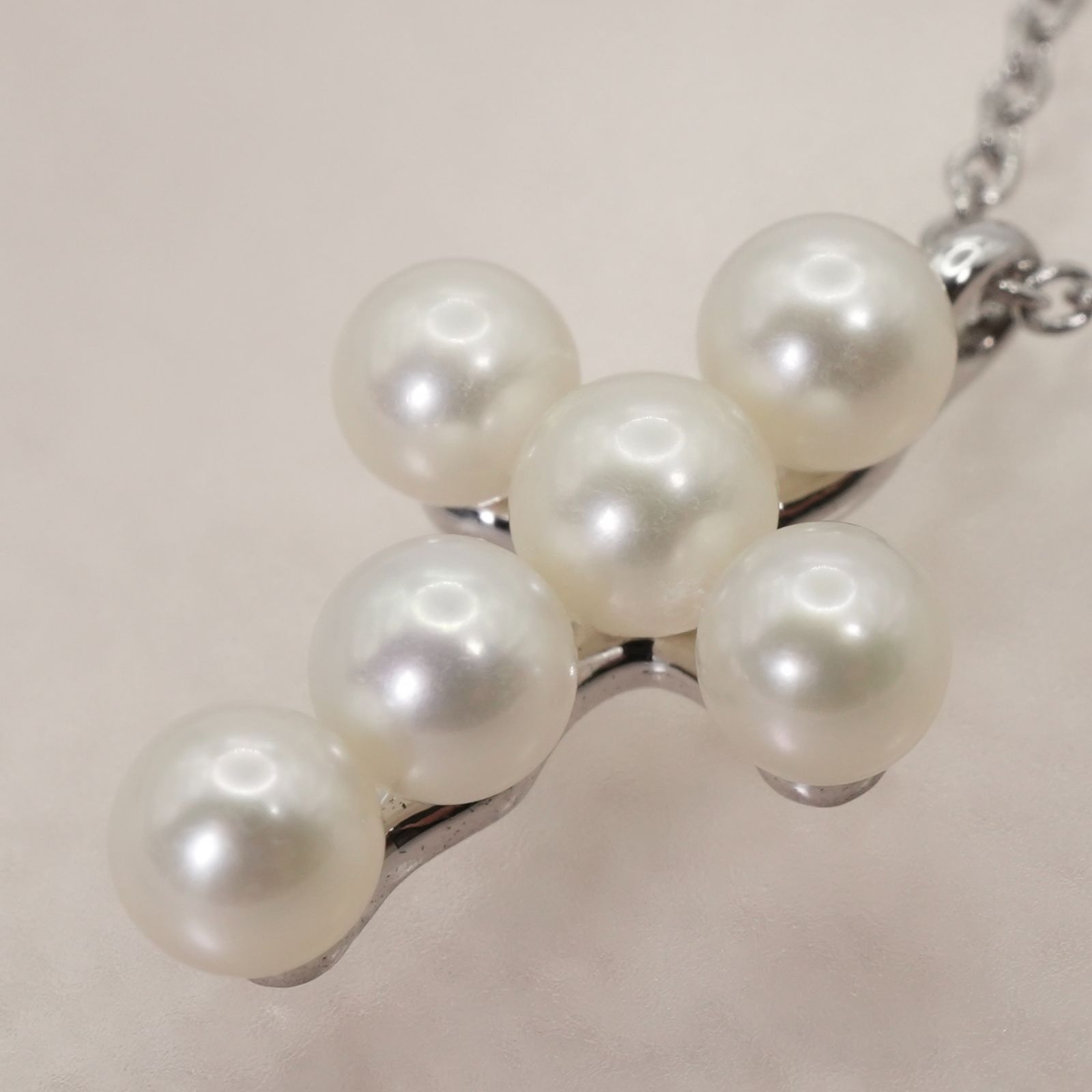 タサキ シルバー クロス パール ネックレス TASAKI/25-2867 - メルカリ