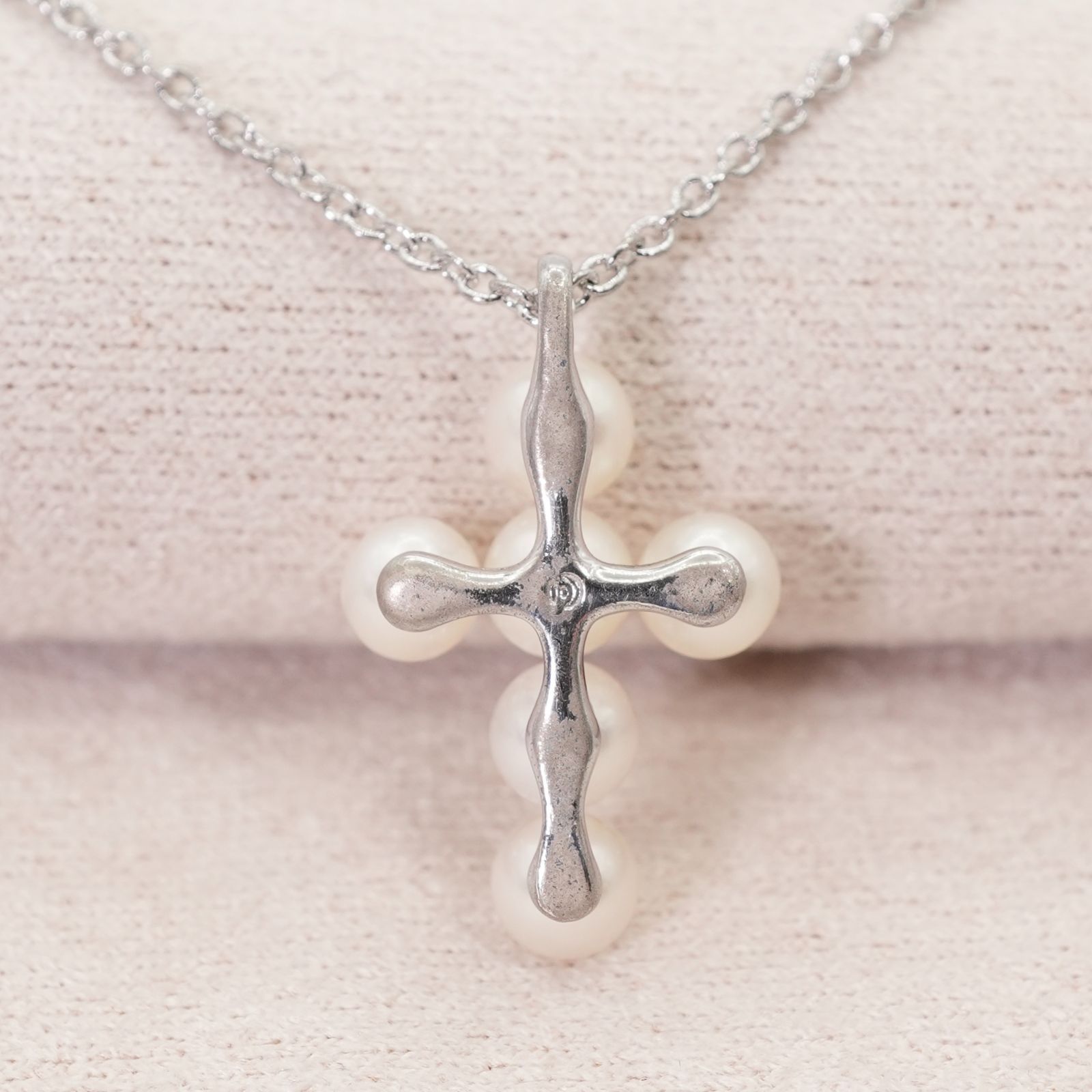 タサキ シルバー クロス パール ネックレス TASAKI/25-2867 - メルカリ