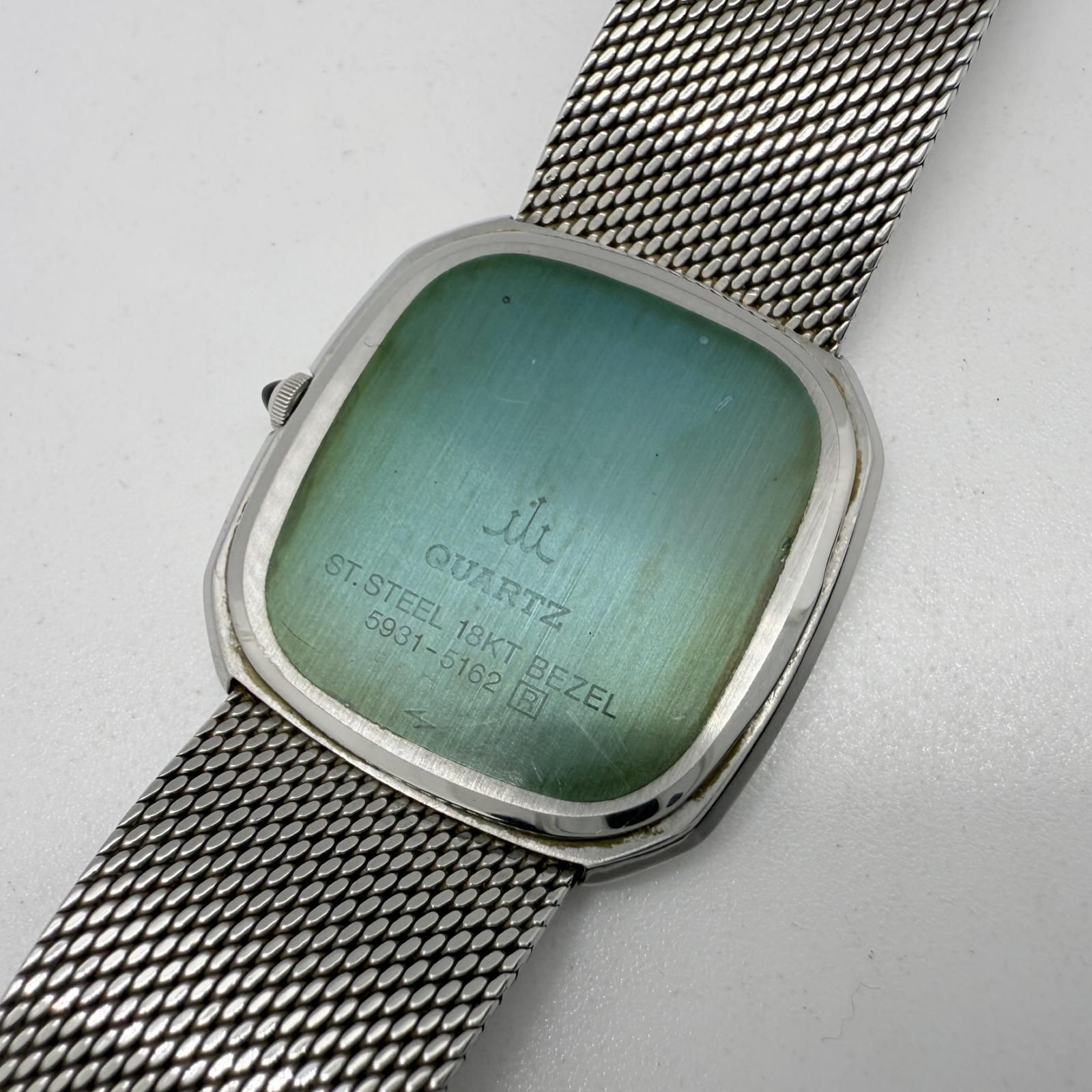 SEIKO セイコー クレドール 5931-5162 ネイビー QZ レディース 腕時計
