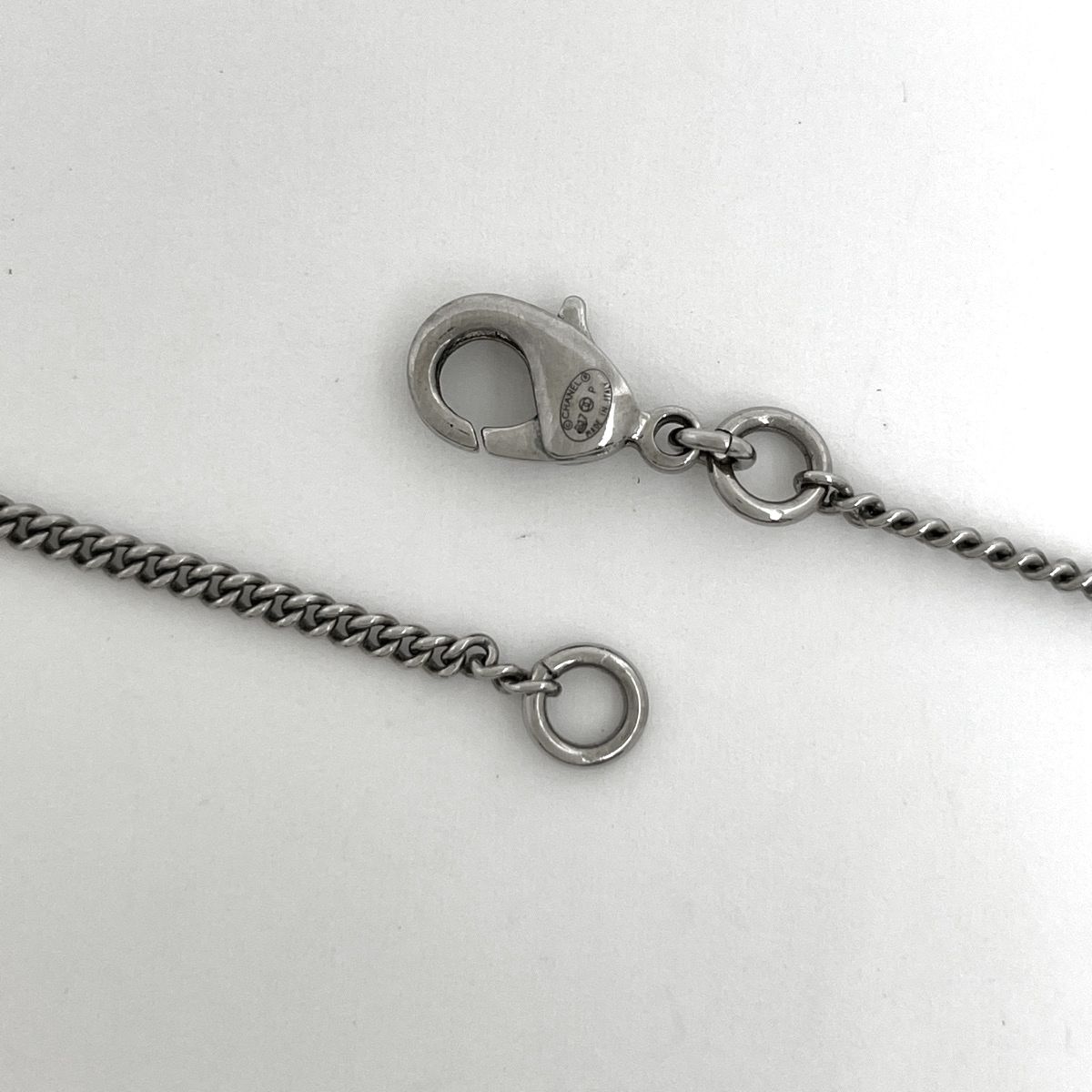 シャネル CHANEL ココマーク リボンモチーフ ネックレス シルバー 
