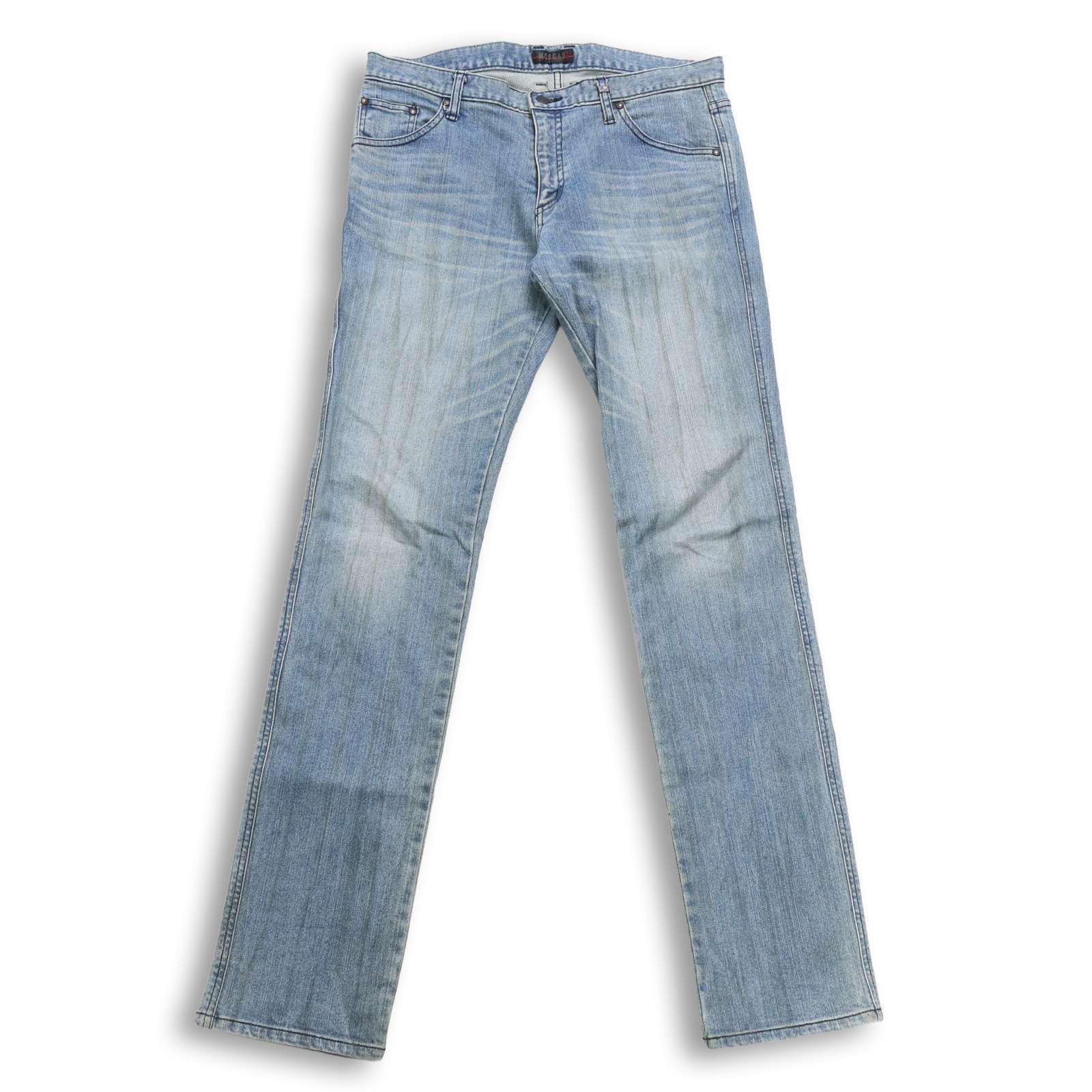 MORGAN HOMME モルガン オム USED加工☆ ストレッチ スリム デニム 