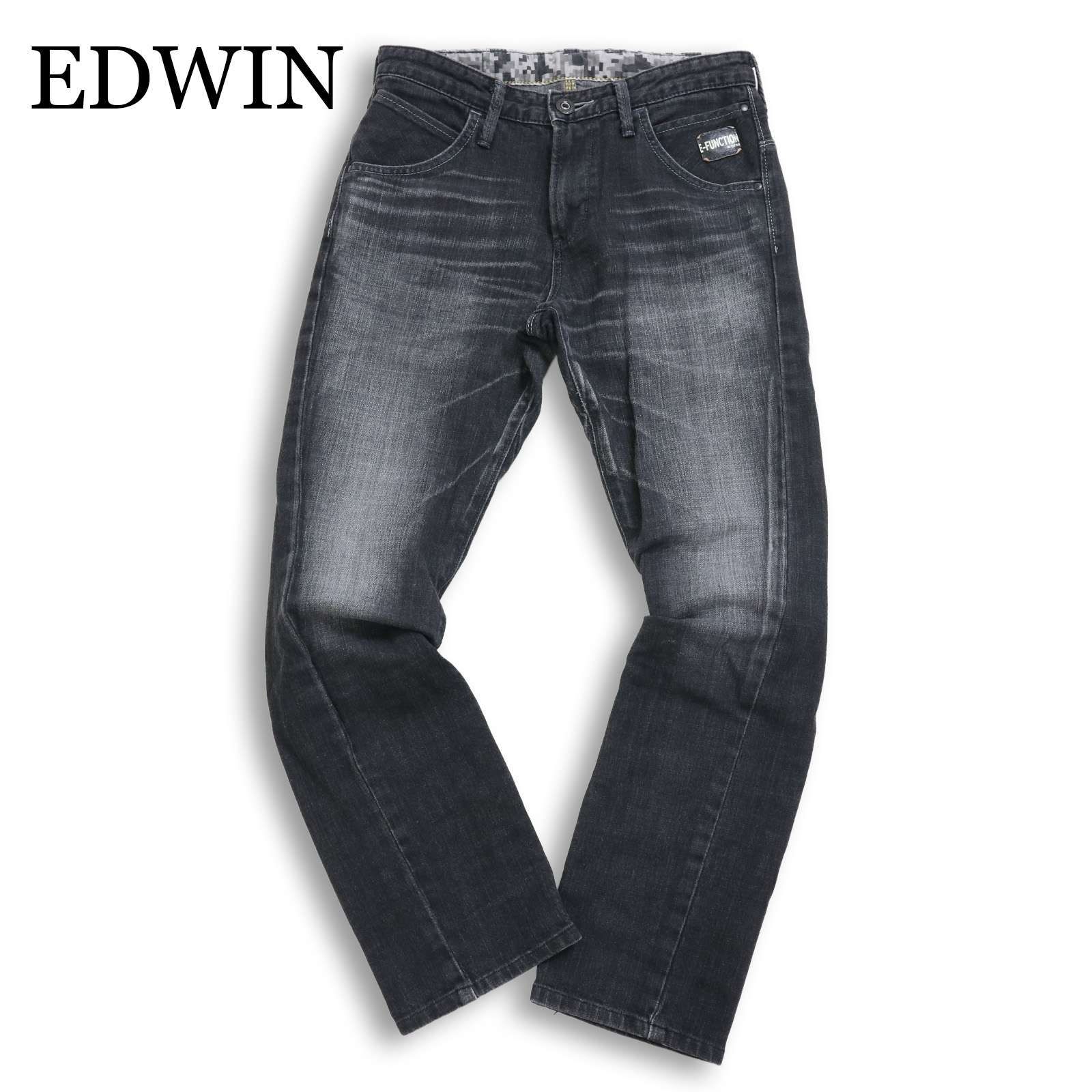 EDWIN エドウィン EFZ01 E-FUNCTION☆ 立体裁断 ストレッチ USED加工