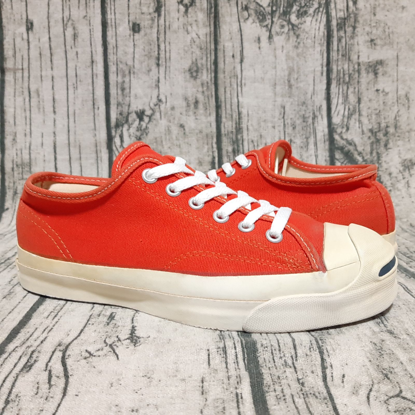 24.5cm / US 6】90s Made in USA CONVERSE JACK PURCELL CANVAS ORANGE 