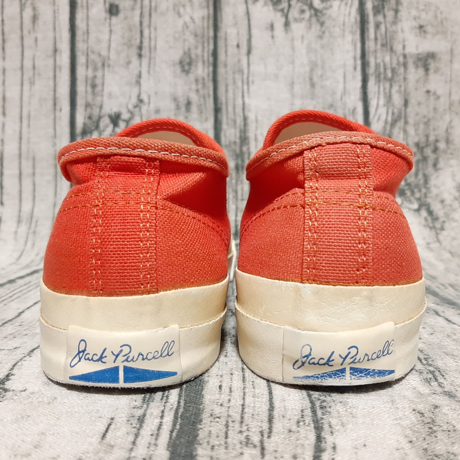 24.5cm / US 6】90s Made in USA CONVERSE JACK PURCELL CANVAS ORANGE