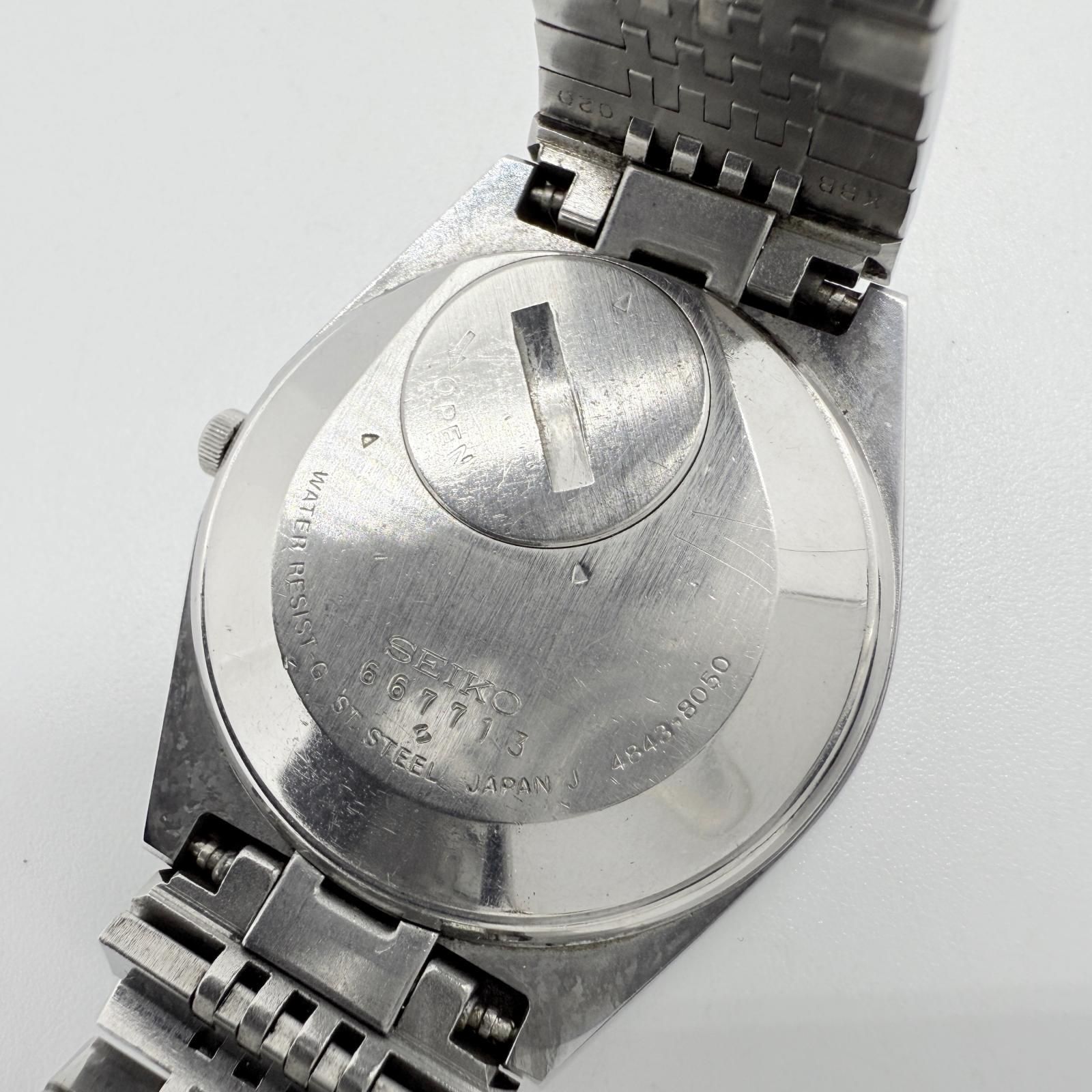 SEIKO セイコー GRAND QUARTZ グランドクォーツ 4843-8050 ネイビー QZ
