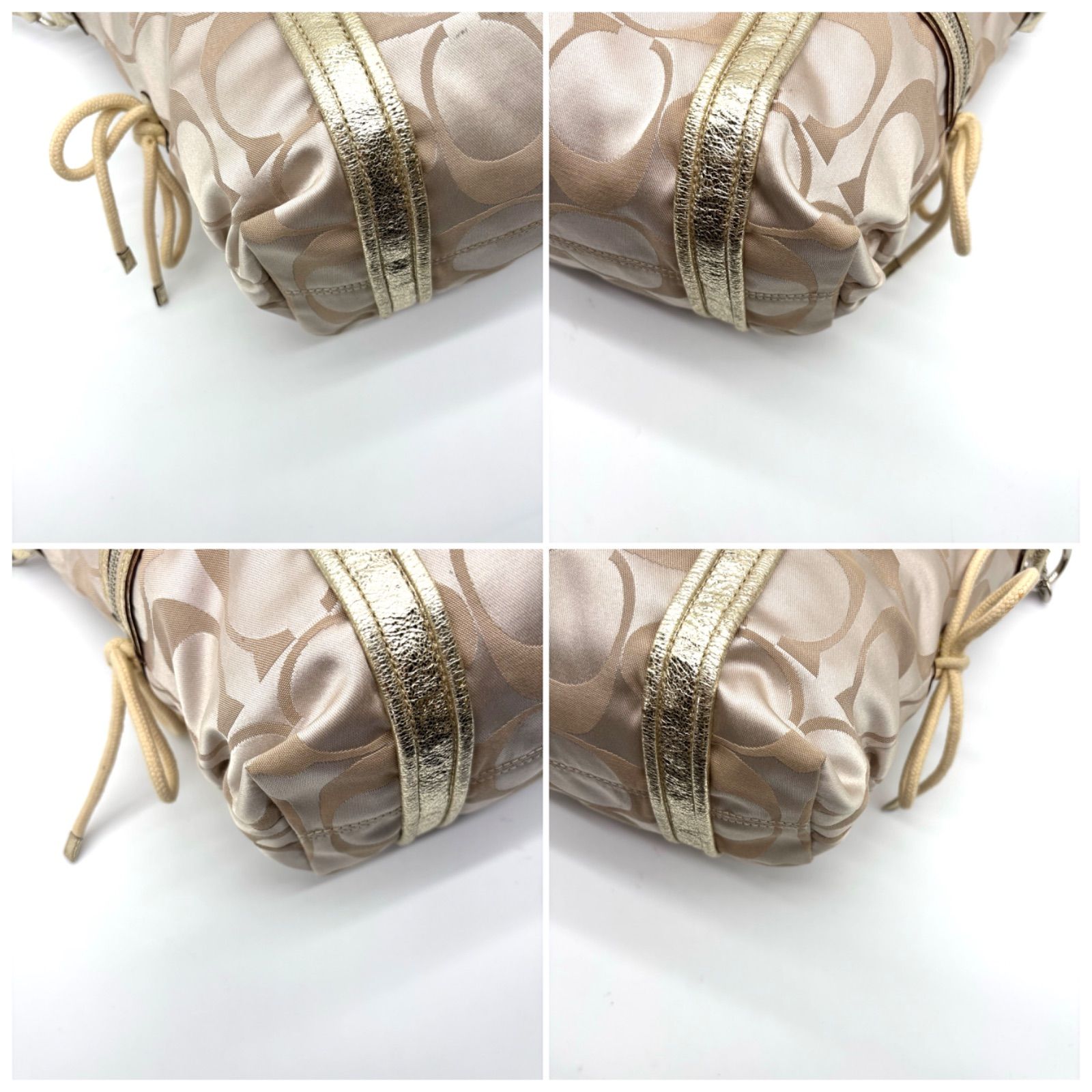 COACH y2k 2way poppy satin spotlight totebag コーチ ポピー サテン 