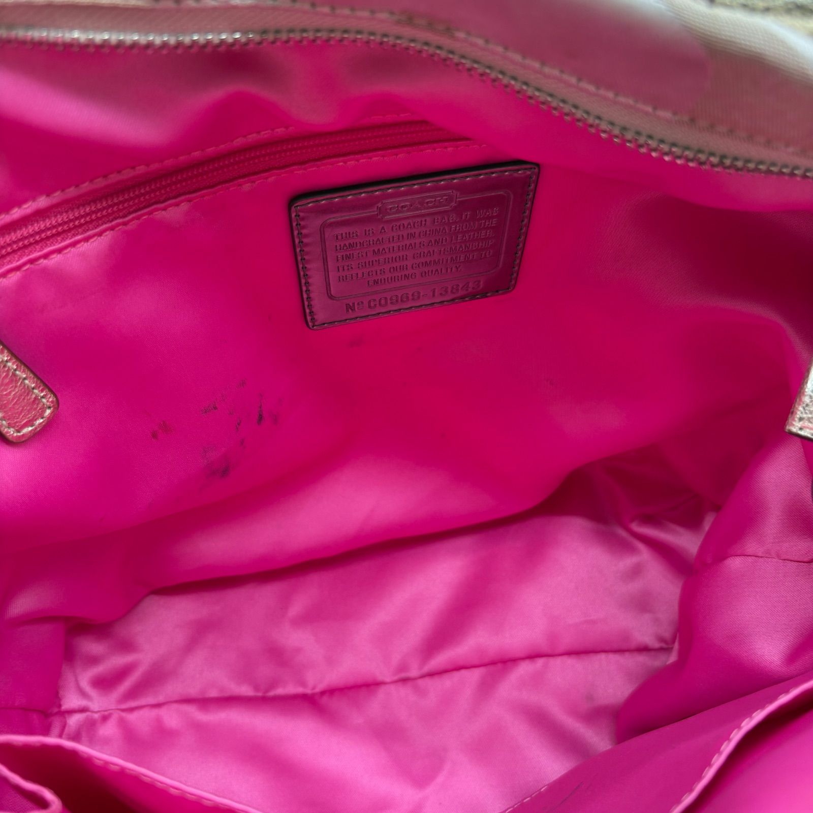 COACH y2k 2way poppy satin spotlight totebag コーチ ポピー サテン 