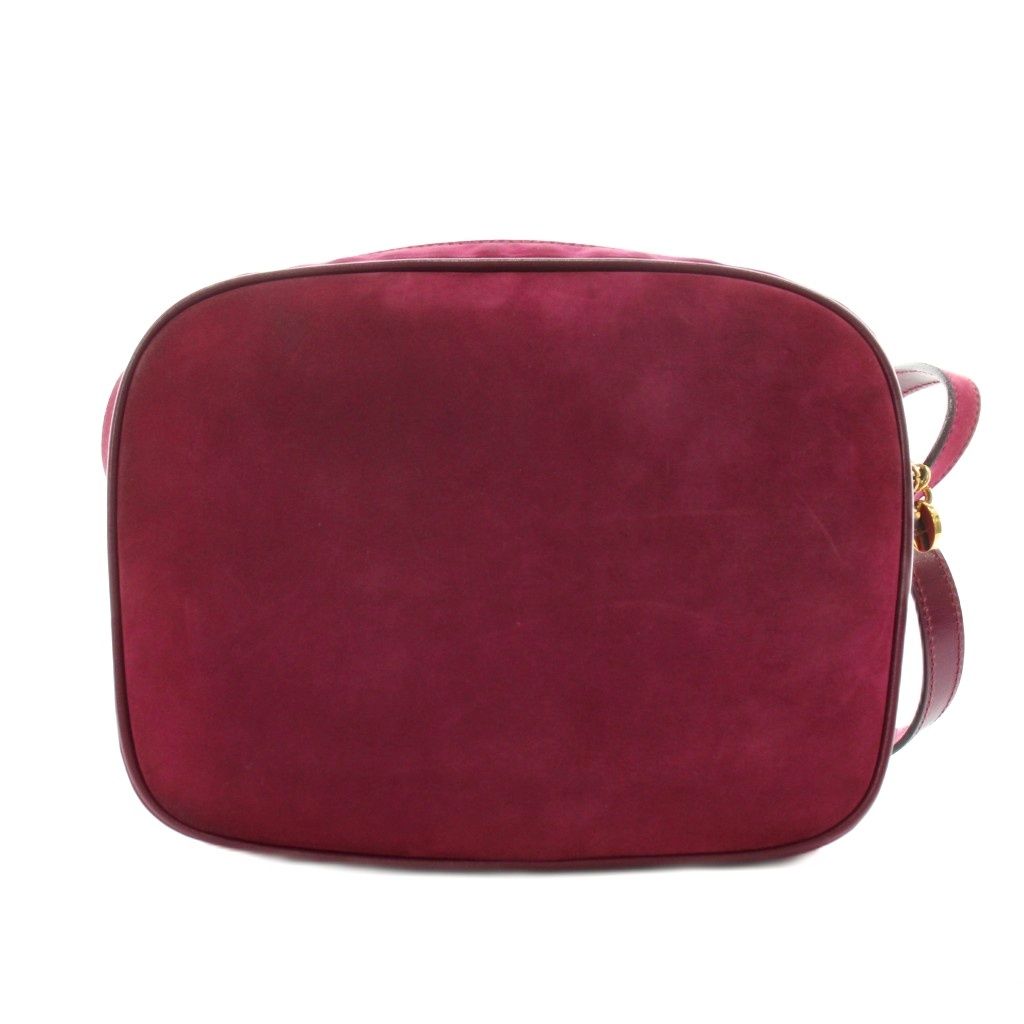 サルヴァトーレフェラガモ ショルダーバッグ スエード 紫 BA210556 SALVATORE FERRAGAMO|スエードショルダーバッグ|【ハードオフ公式通販