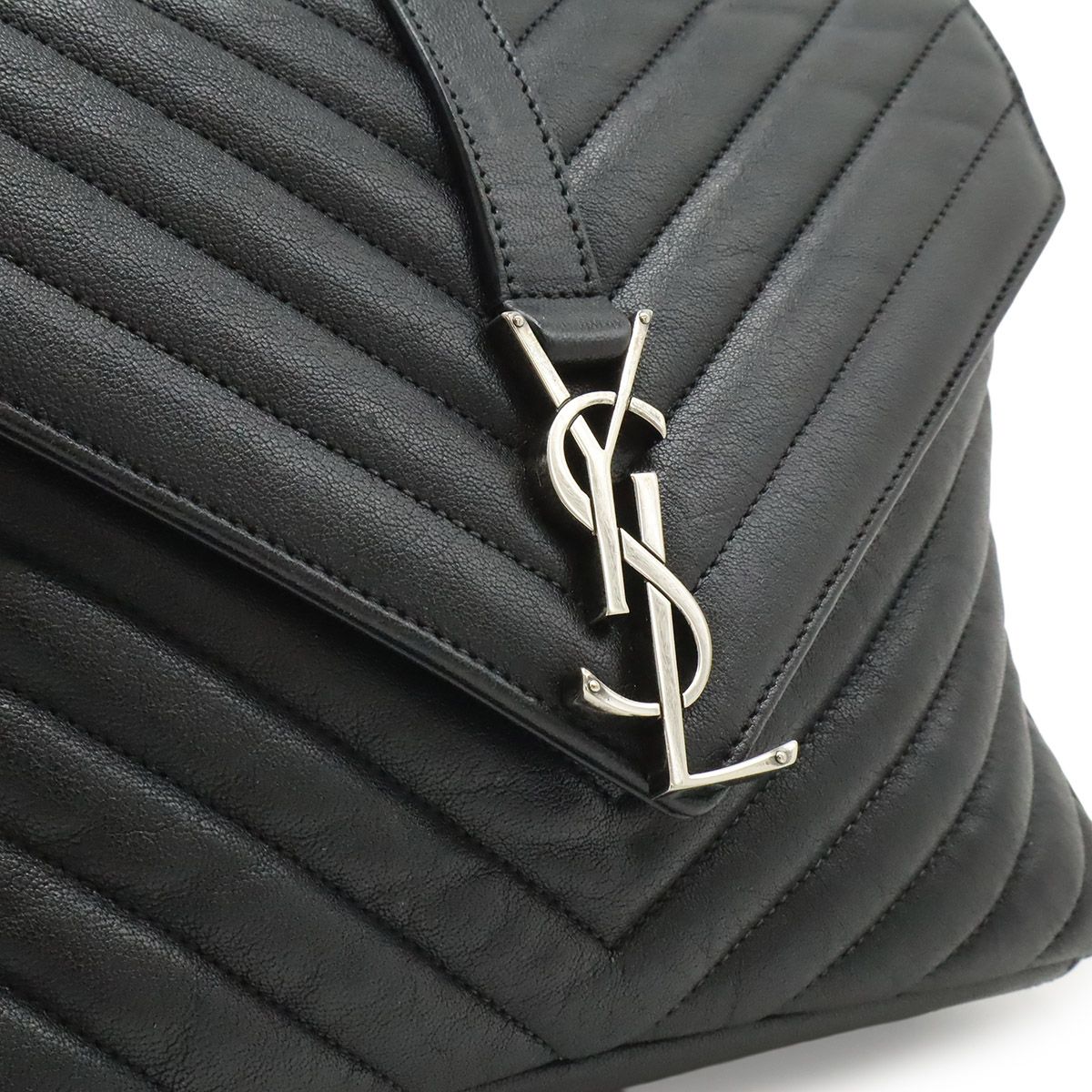SAINT LAURENT PARIS サン ローラン パリ YSL イブサンローラン カレッジ ハンドバッグ 2WAY チェーンショルダーバッグ ブラック 黒 428056 SAINT LAURENT PARIS サン ローラン パリ YSL イブサンローラン