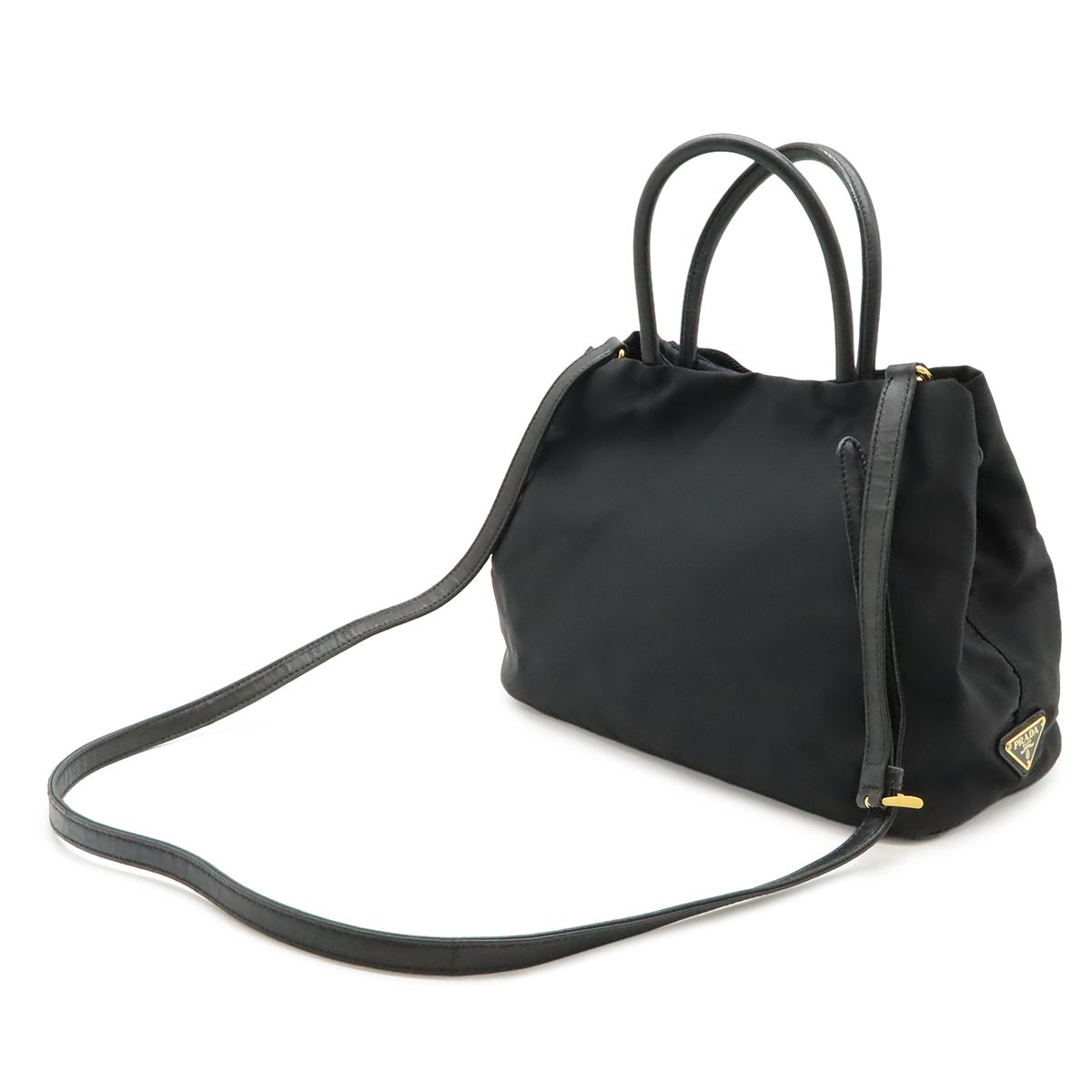 PRADA プラダ ロゴジャガード リボン ハンドバッグ 2WAY PRADA プラダ ロゴジャガード リボン ハンドバッグ 2WAY