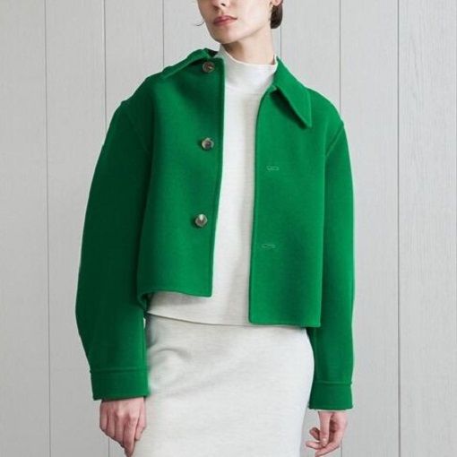 H BEAUTY&YOUTH エイチ ビューティーアンドユース PILE MELTON CROPPED 