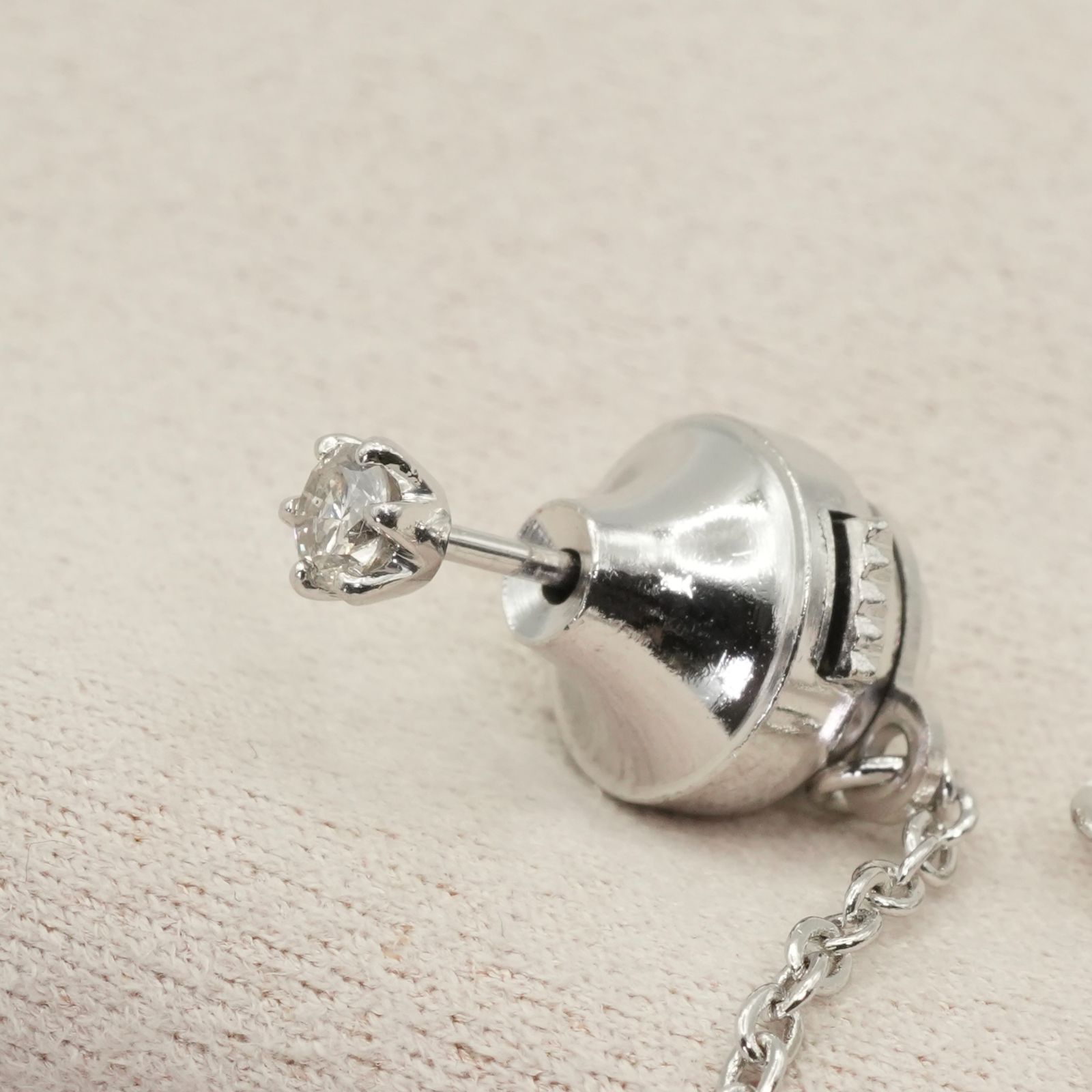 Pt900 ダイヤ 0.17ct ブローチ タイタック プラチナ/25-2833 - メルカリ