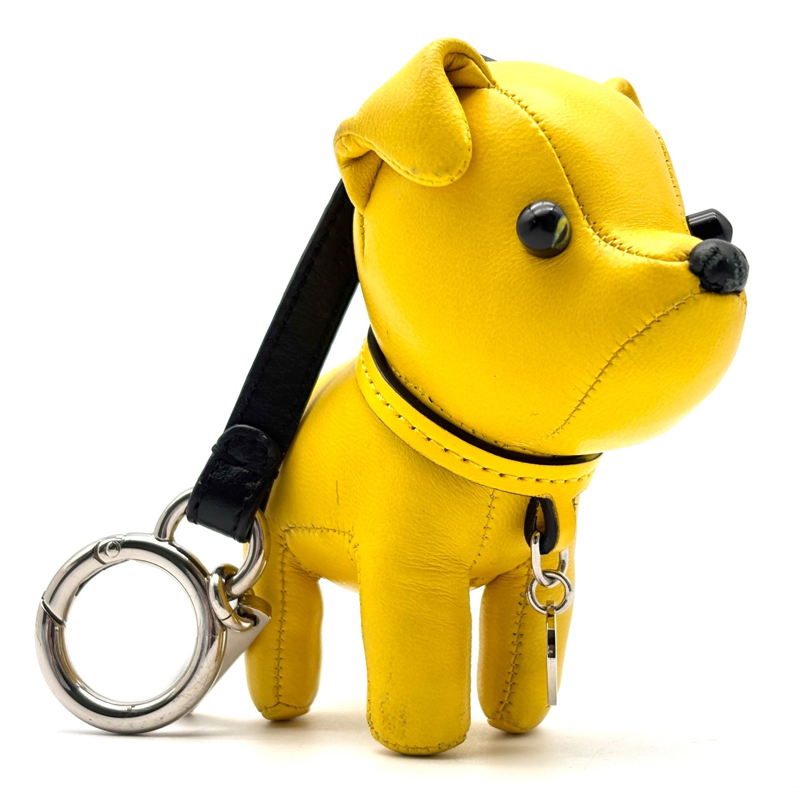 極美品 FENDI フェンディ バッグチャーム キーリング キーホルダー 犬 